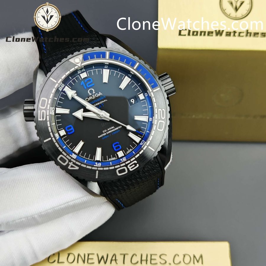 OMEGA Super Clone Watches 1:1 Seamaster Planet Ocean 600m Deep Black 215.92.46.22.01.002 45.5MM
