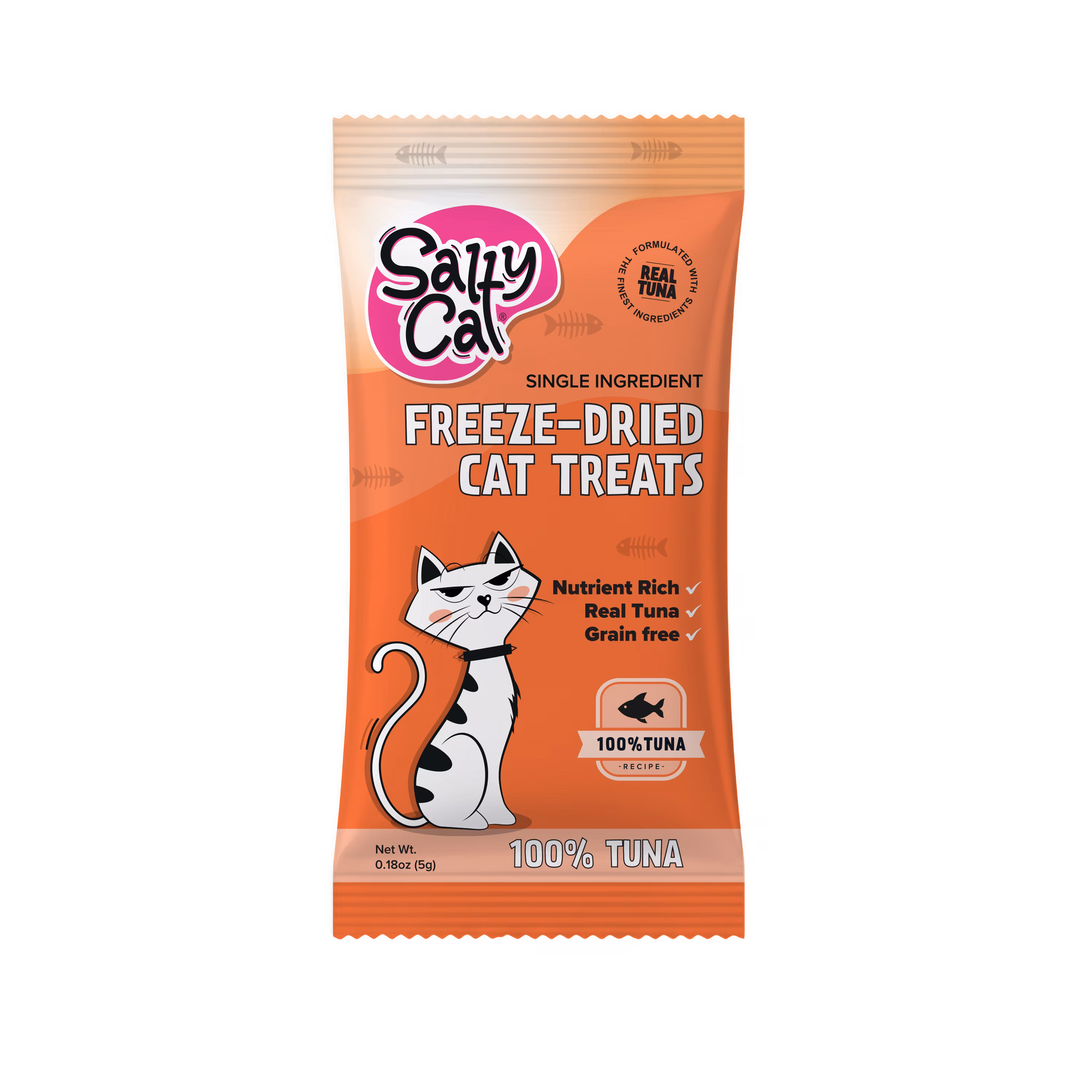 Salty Cat Freeze-Dried Tuna Cat Treats in 5 g bag