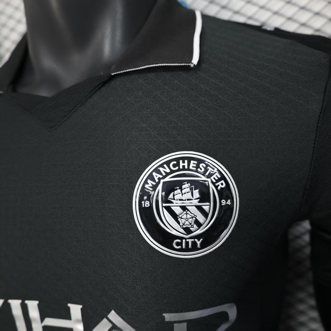2025-26 Manchester City Black Away Jersey - Player Edition