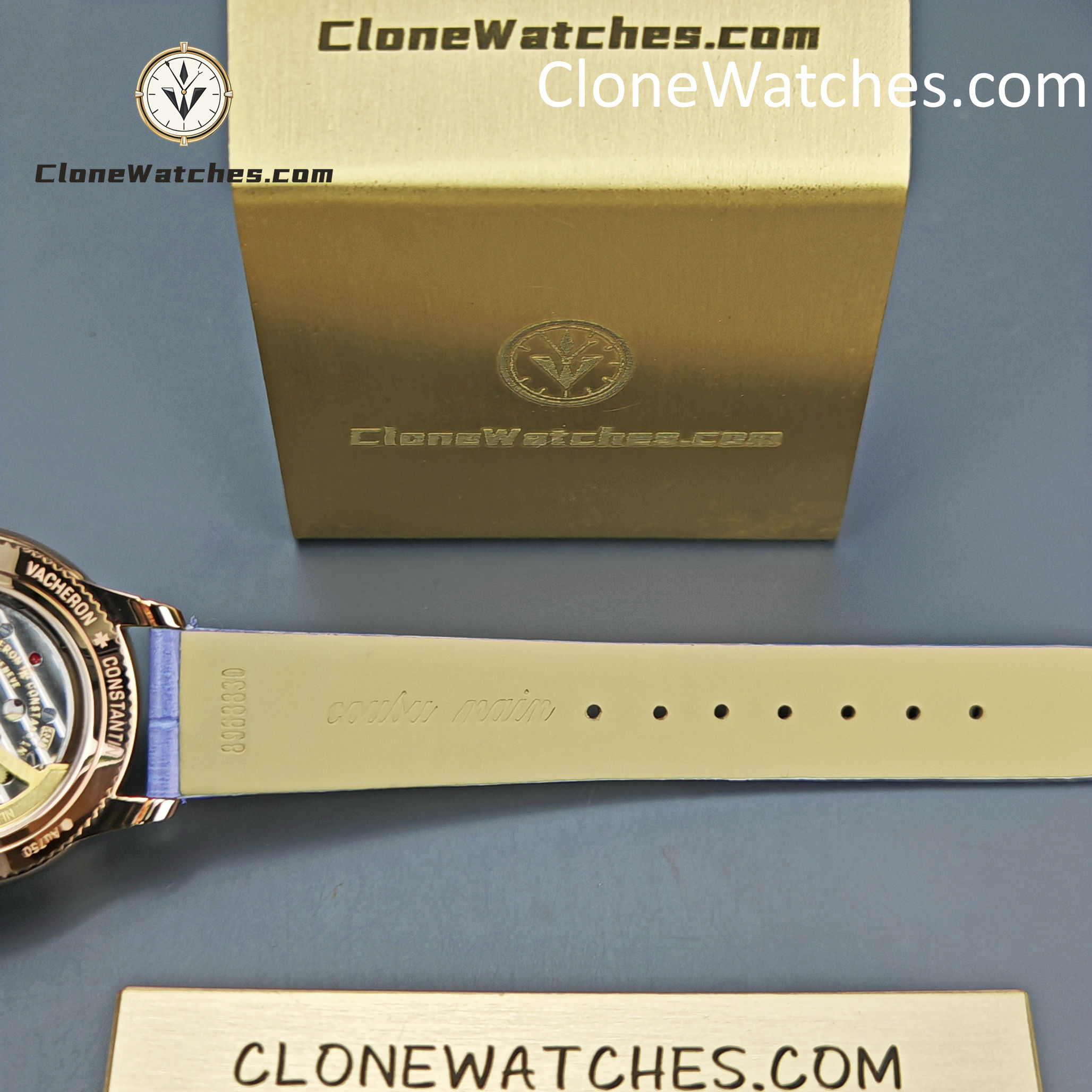Vacheron Constantin Super Clone Watches 1:1 Égérie Moon Phase 8005F/000R-H030 Purple Dial