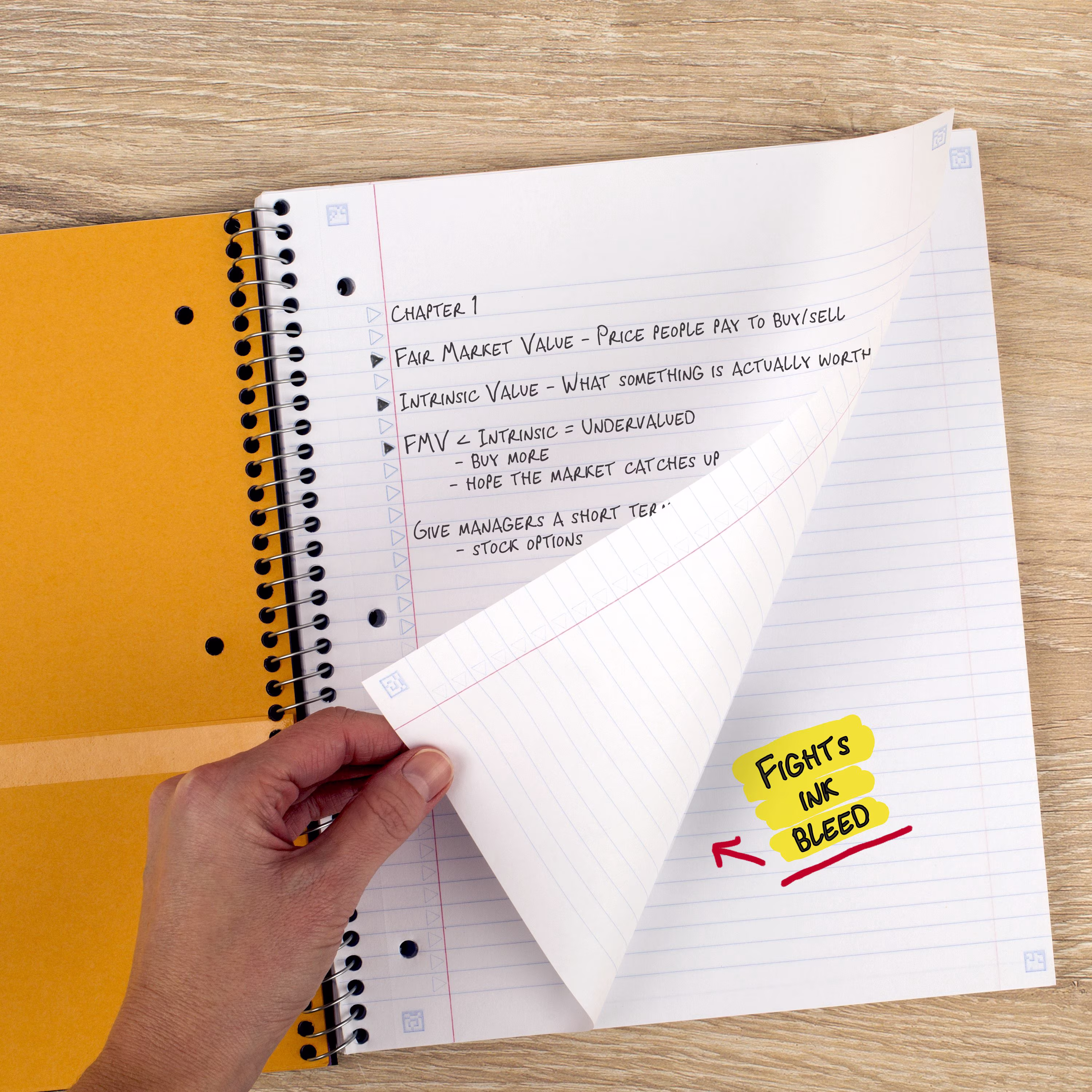 Five Star 1 Subject College Ruled Notebook Plus Study App, 8.5