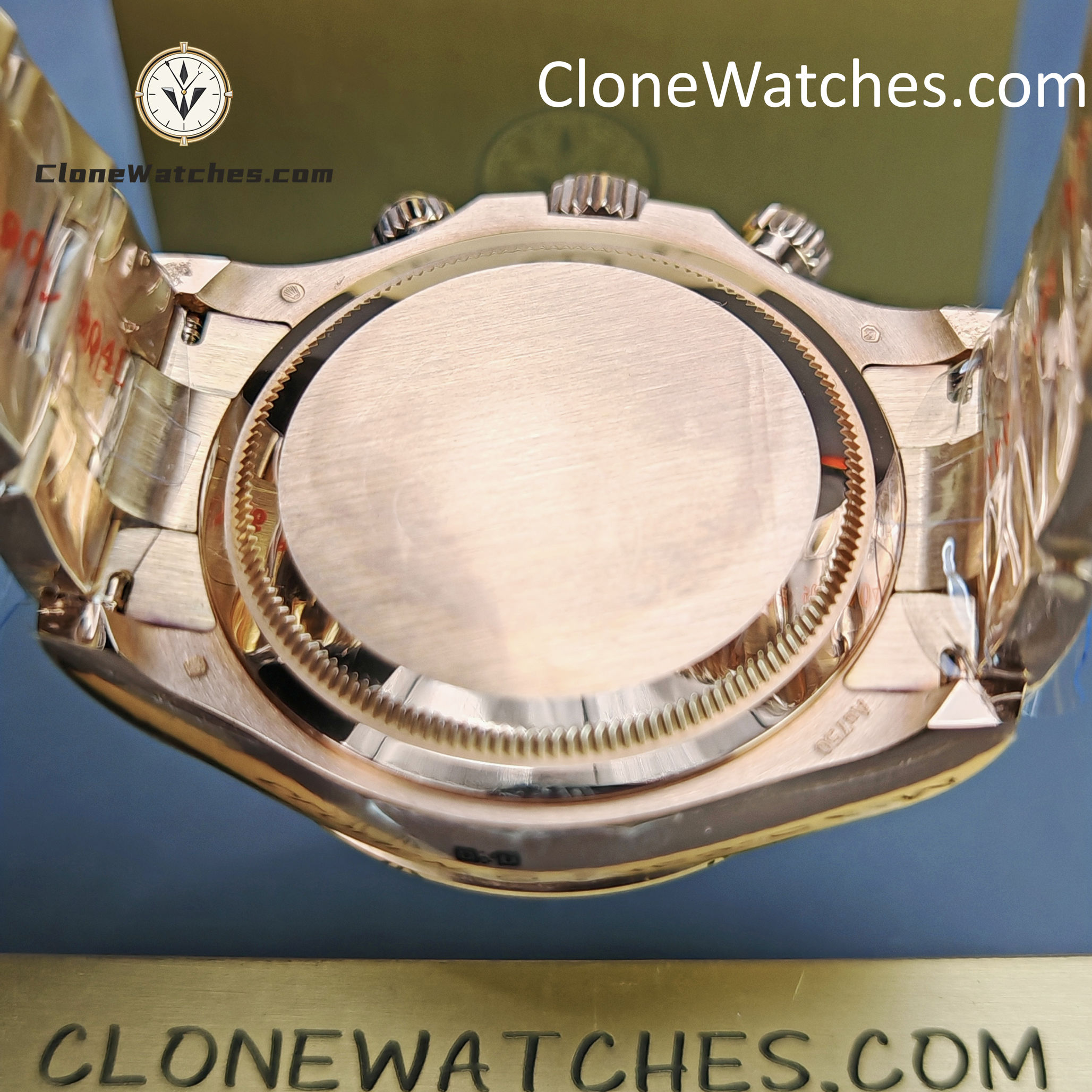 Rolex Super Clone Watches 1:1 Daytona 18K Rose Gold Black Dial m126505-0001 4131 Movement