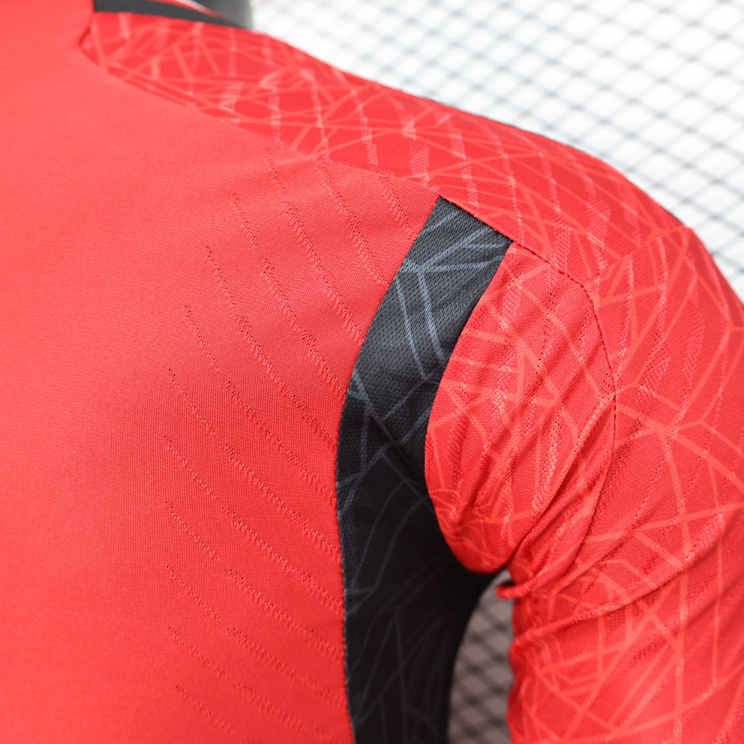 2023/24 Manchester United Home Long Sleeve Shirt - Player Version