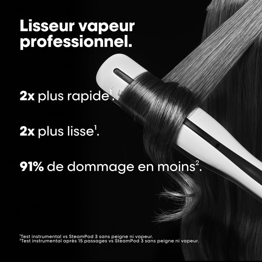 Lisseur vapeur Steampod 3 céramique 2 en 1 lissage wavy technologie vapeur tous cheveux