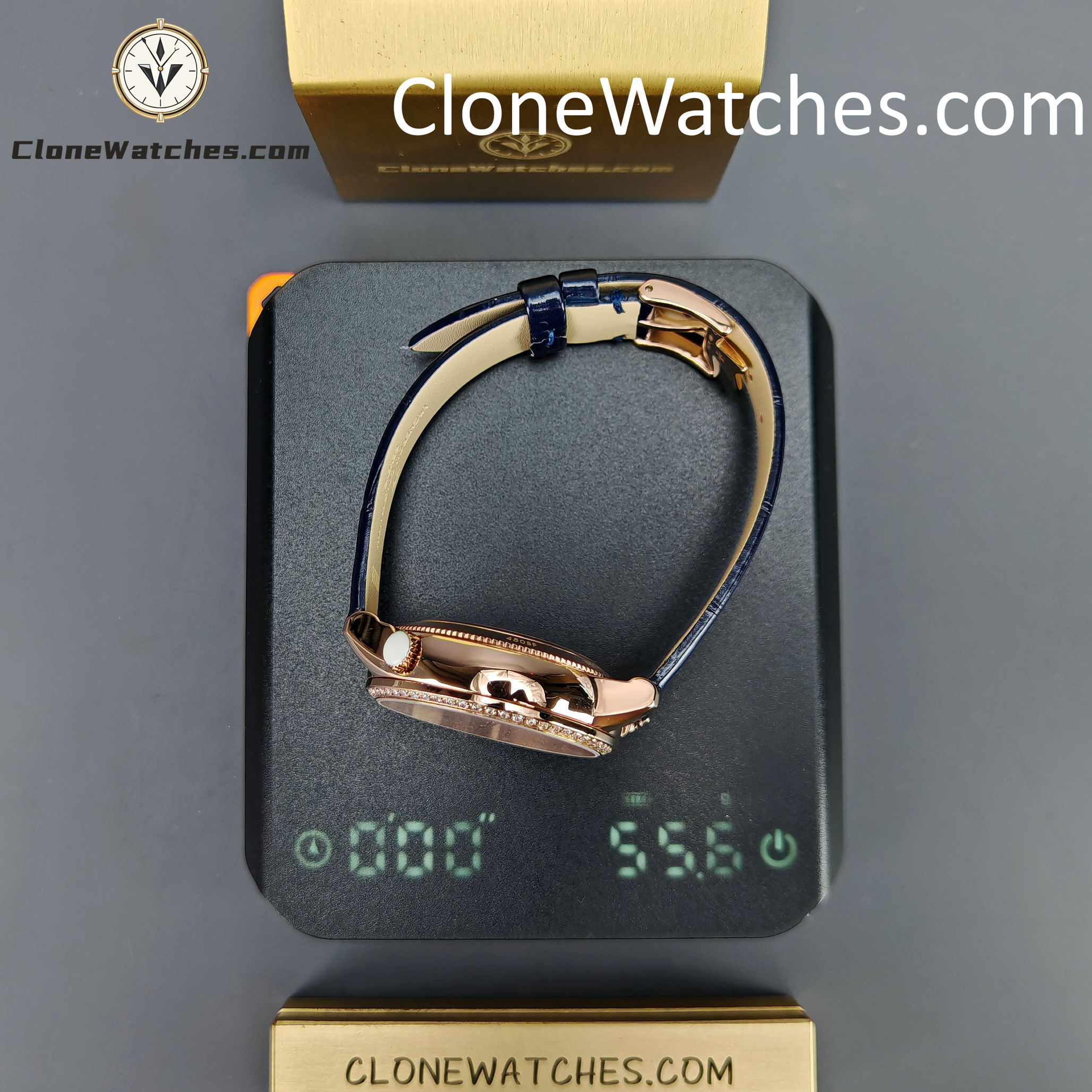 Vacheron Constantin Super Clone Watches 1:1 Égérie Moon Phase 8005F/000R-B498 White Dial