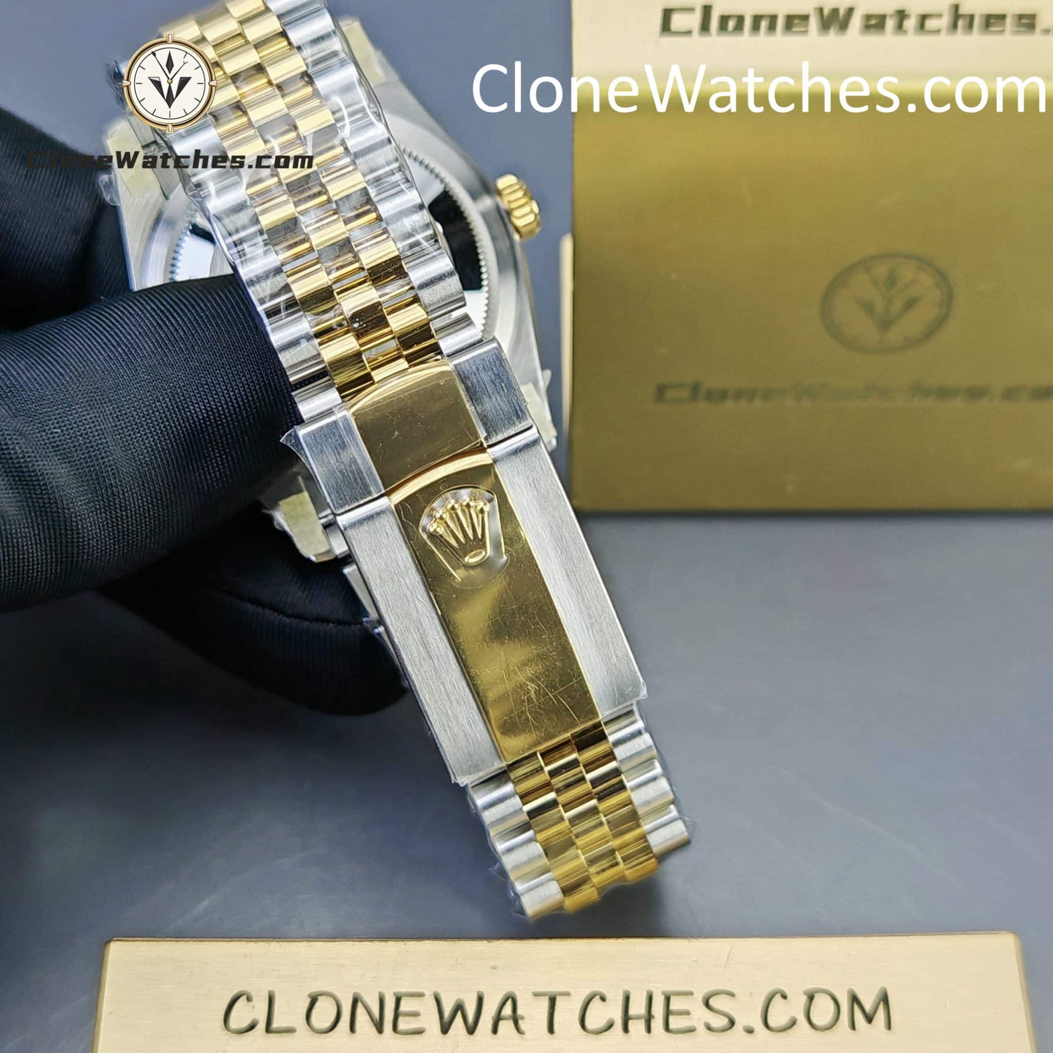 Rolex Super Clone Watches 1:1 DateJust m126233-0019 White Dial Jubilee 36MM 3235 Movement