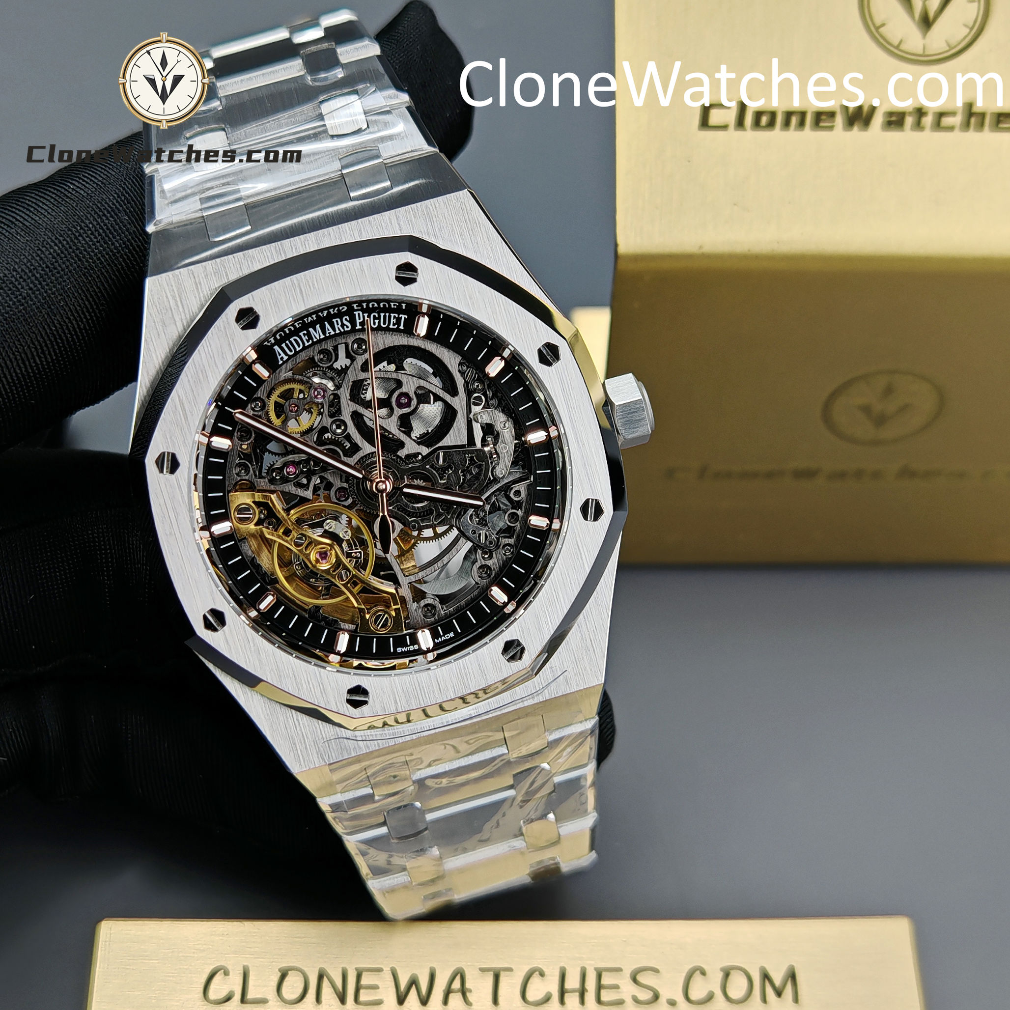 Audemars Piguet Super Clone Watches 1:1 Royal Oak 15407 Skeleton Dial