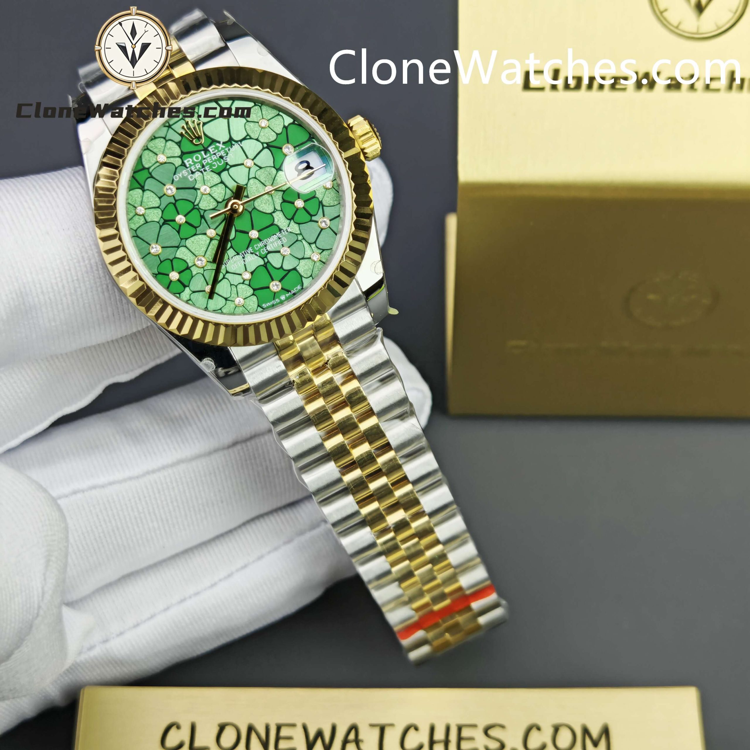 Rolex Super Clone Watches 1:1 DateJust m278273-0032 Jubilee 31MM 2236 Movement