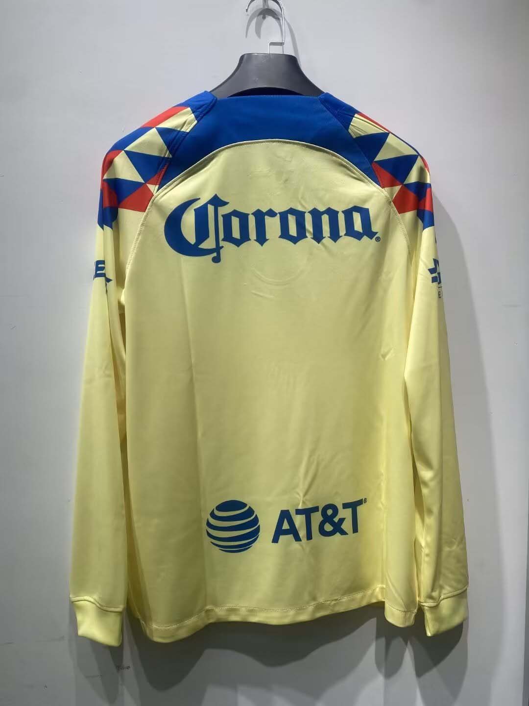 2023/2024 Long Sleeve América Home Jersey 1:1 Thai Quality - Fans Edition