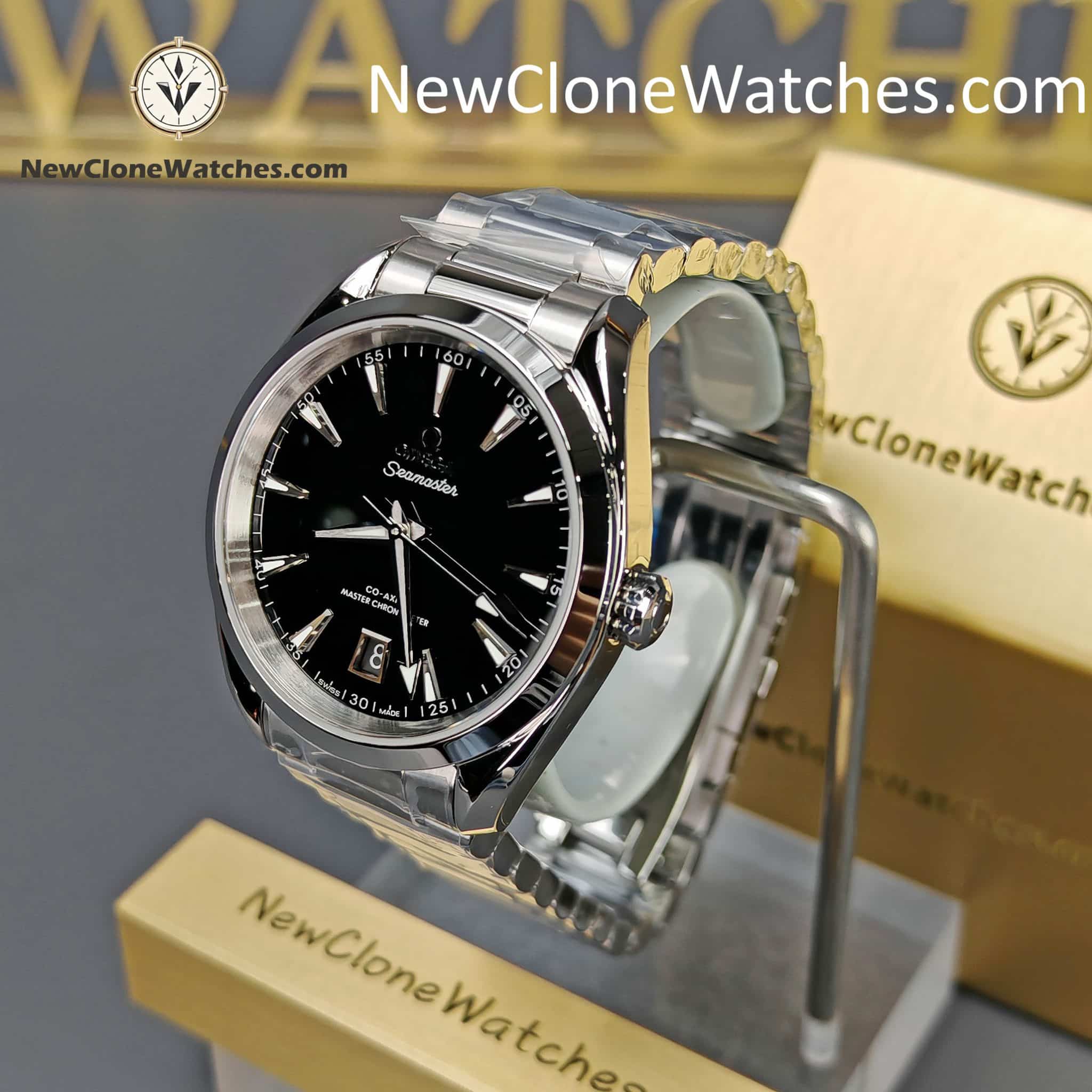 OMEGA Super Clone Watches 1:1 Seamaster Aqua Terra 150M 220.10.38.20.01.004 38MM Black Dial