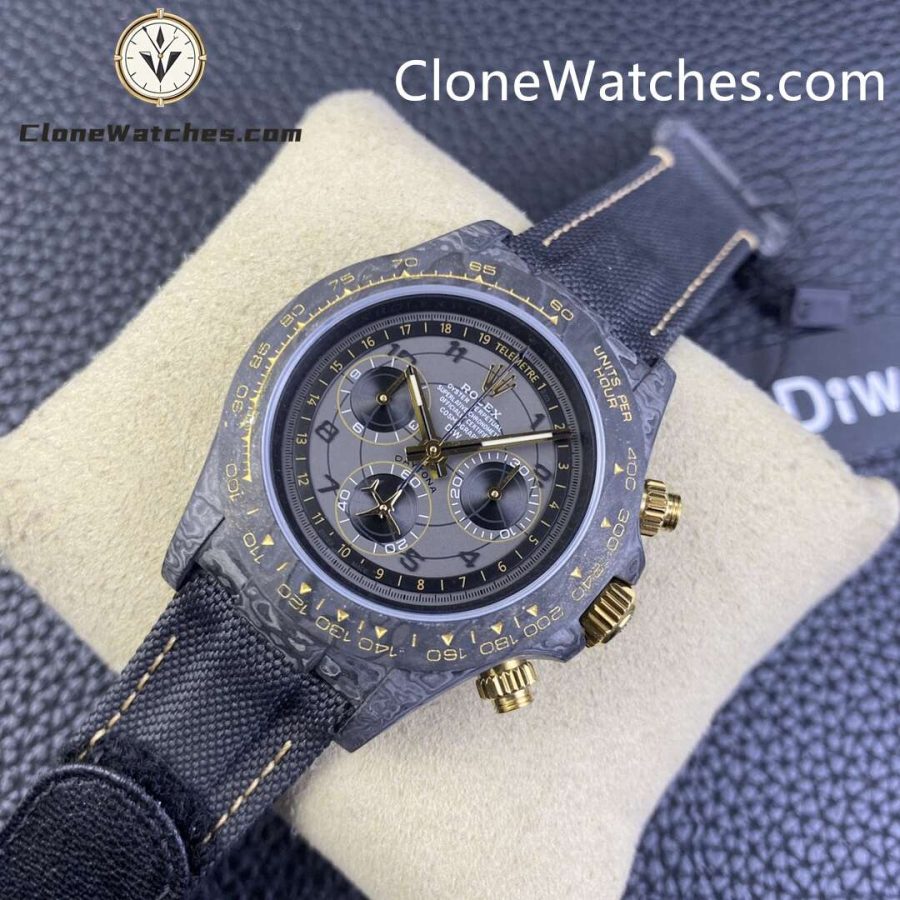 Modified Super Clone Watches 1:1 DiW Rolex Daytona NTPT Carbon “AVIA GREY”