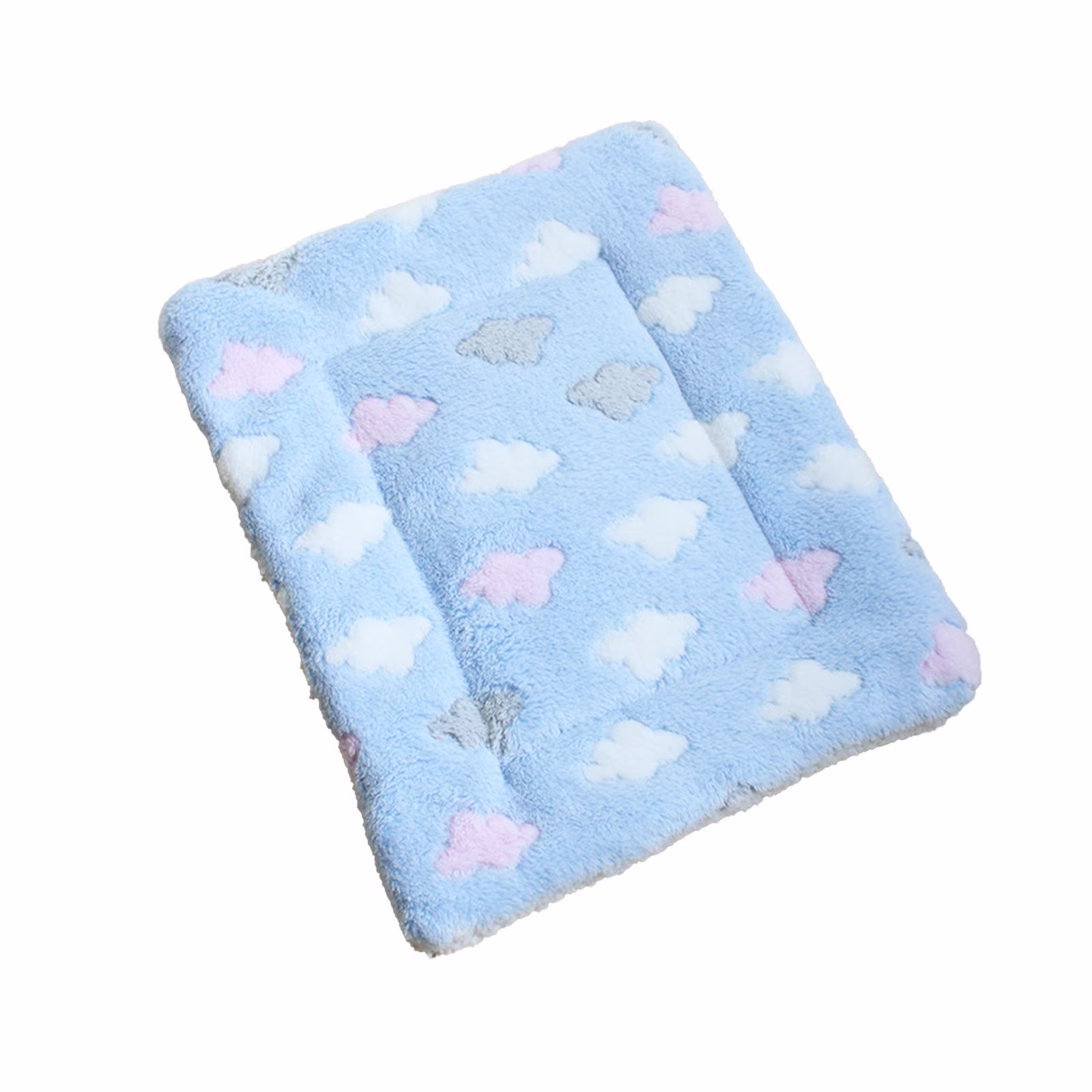 geerera Pets Dog Crate Pad, Ultra Soft Pet Bed With Cute Print, Washable Mat for Medium Small Dogs, Reversible Fleece Kennel Liner, Cat Bed 16 x 12 Inch