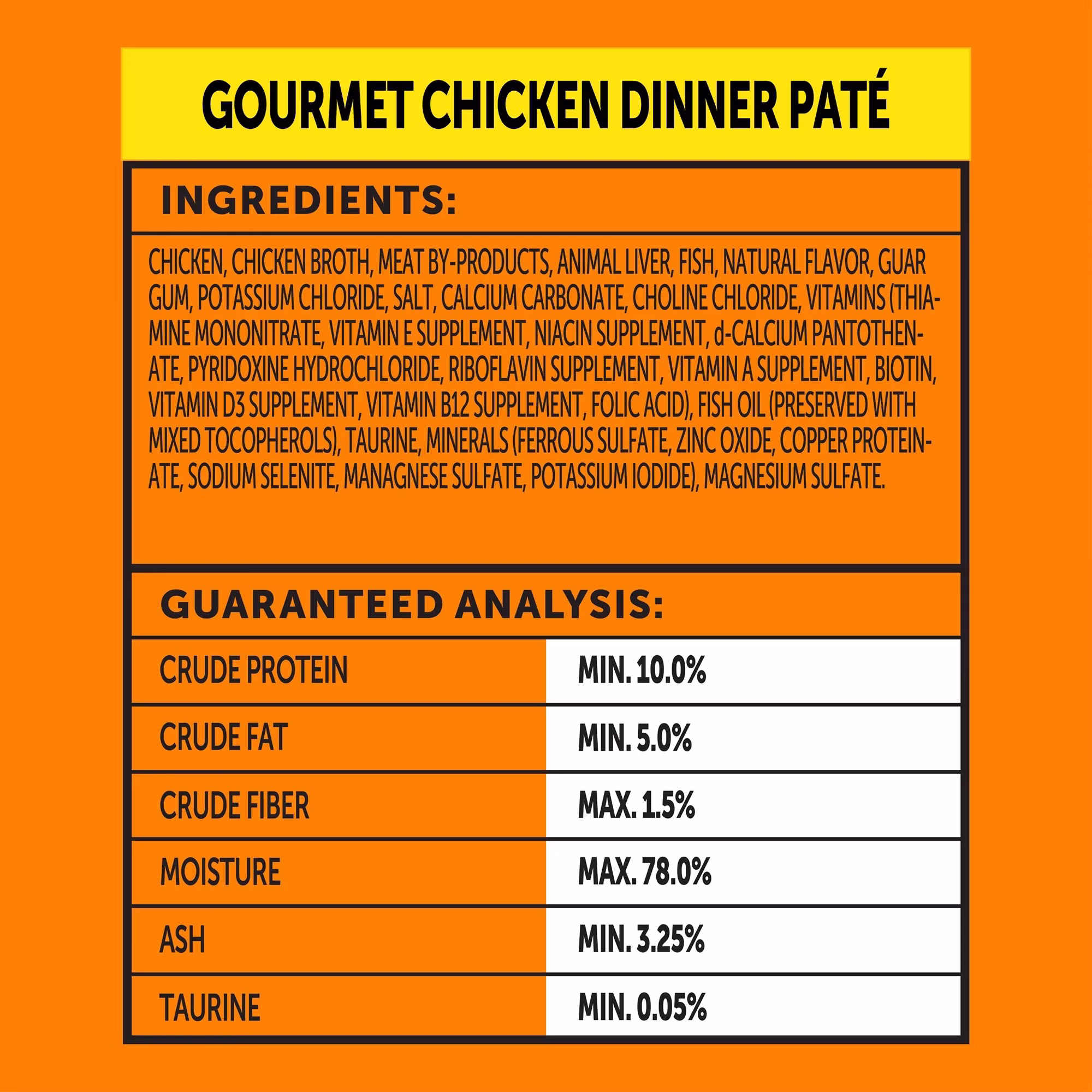 Vibrant Life Gourmet Chicken Pate Wet Cat Food, 3 oz Can