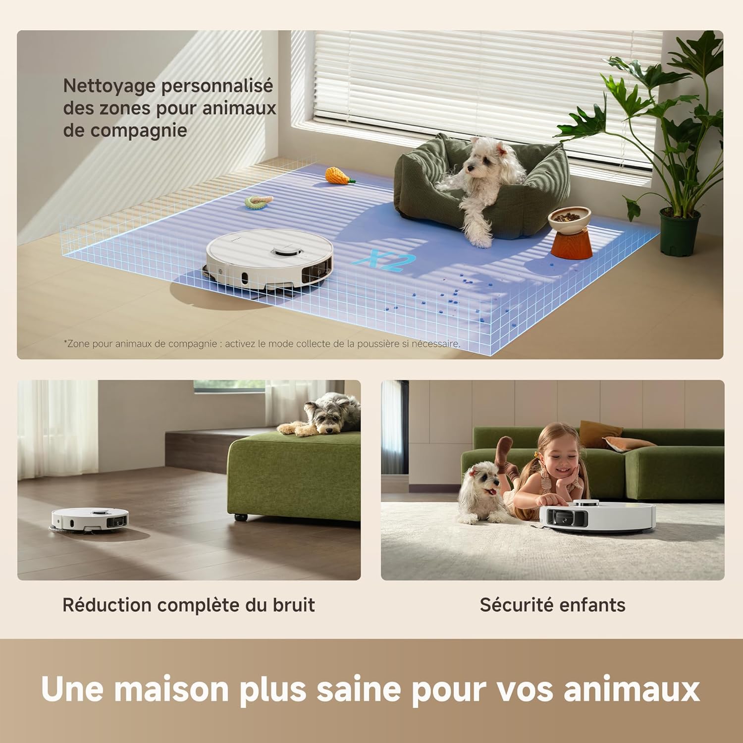 Robot aspirateur laveur L10s Ultra Gen 3 25000 Pa station nettoyage séchage