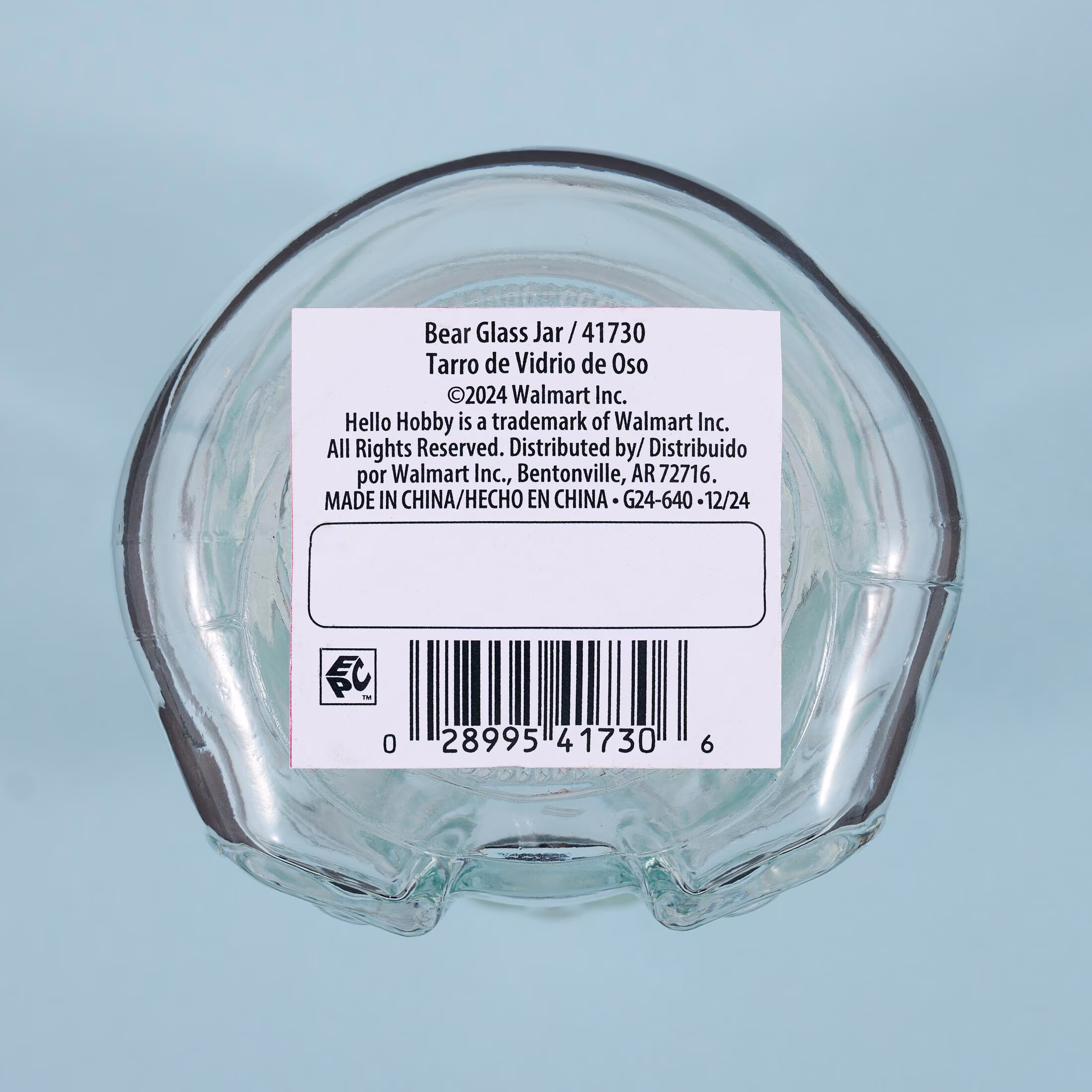 Hello Hobby Glass Bear Jar with Lid, 6.08 oz