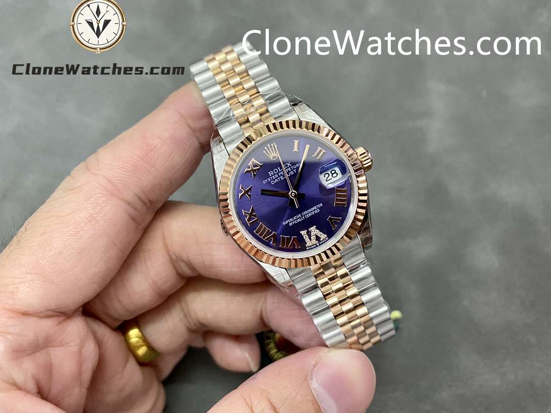 Rolex Super Clone Watches 1:1 DateJust m278271-0020 Jubilee 31MM 2236 Movement