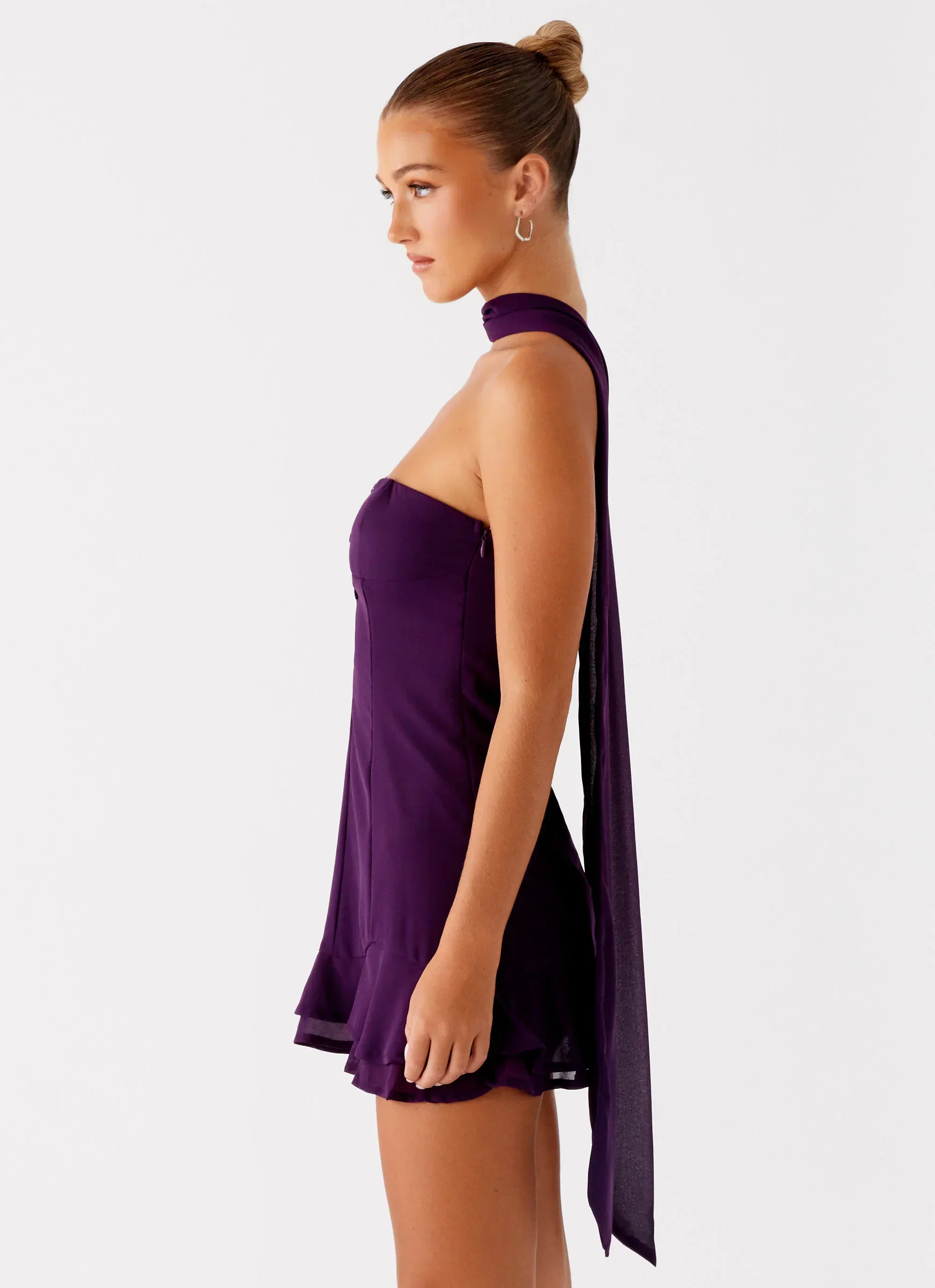 Avenue Mini Dress - Plum