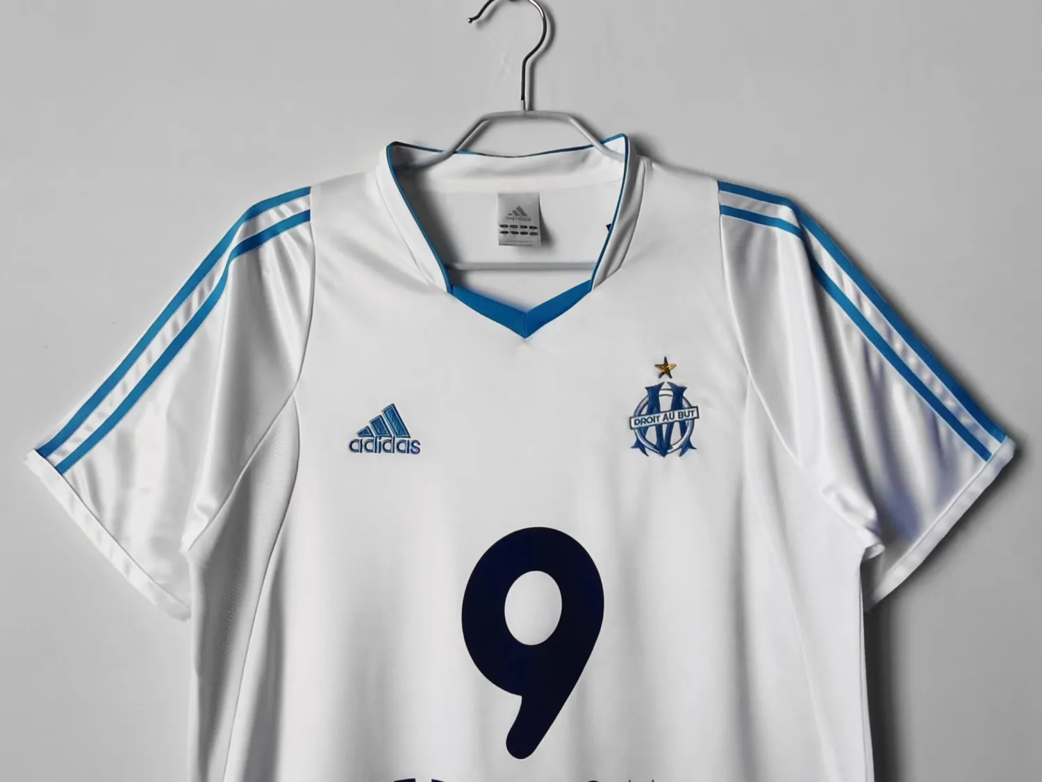 2002/03 Marseille home white retro jersey - Fans Edition
