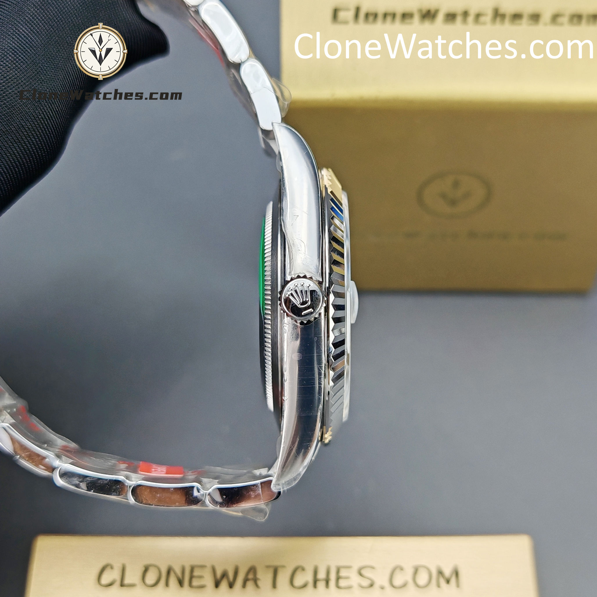 Rolex Super Clone Watches 1:1 DateJust Black Dial m126334-0017 Oyster 41MM 3235 Movement