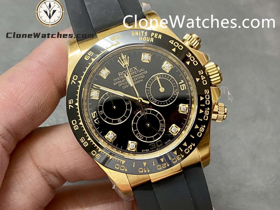 Rolex Super Clone Watches 1:1 Daytona Black Dial M116518ln – 0046 4130 Movement