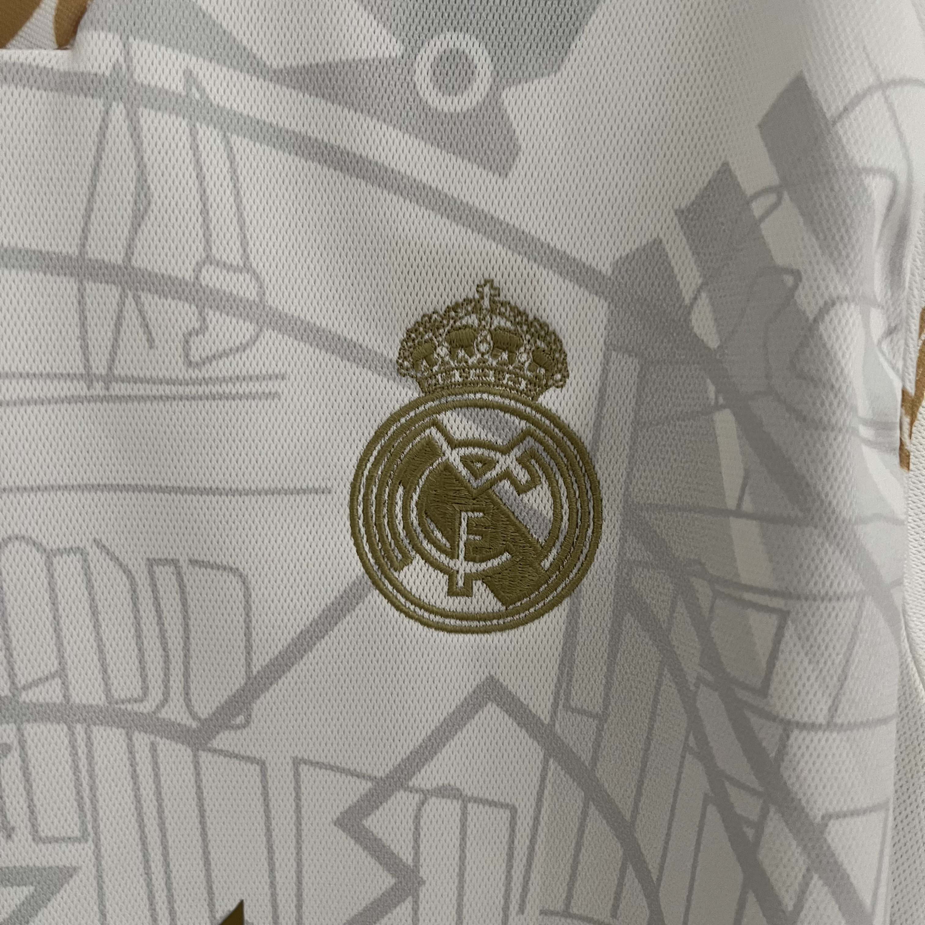 2023/24 Real Madrid Golden white dragon Special Edition  Football Shirt1:1 Thai Quality-Fans