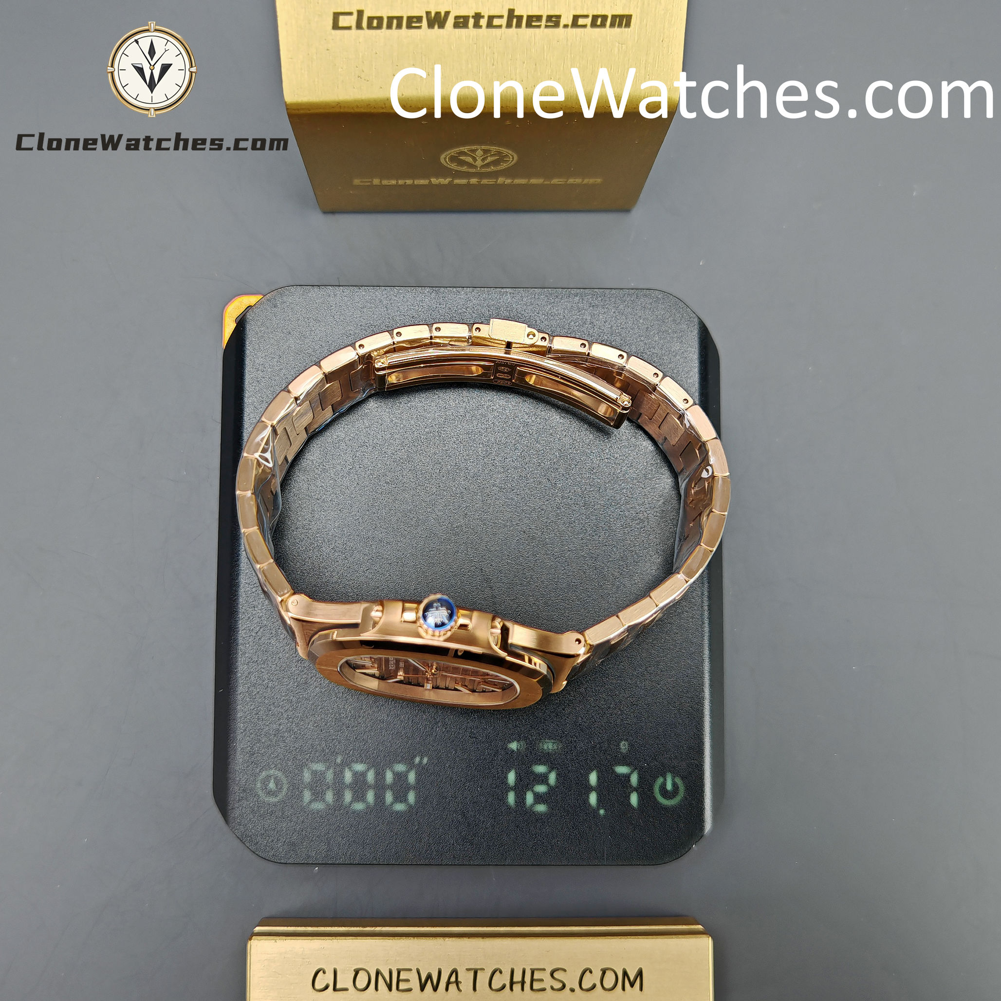 Patek Philippe Super Clone Watches 1:1 Nautilus 5711 Brown Dial 18K Rose Gold