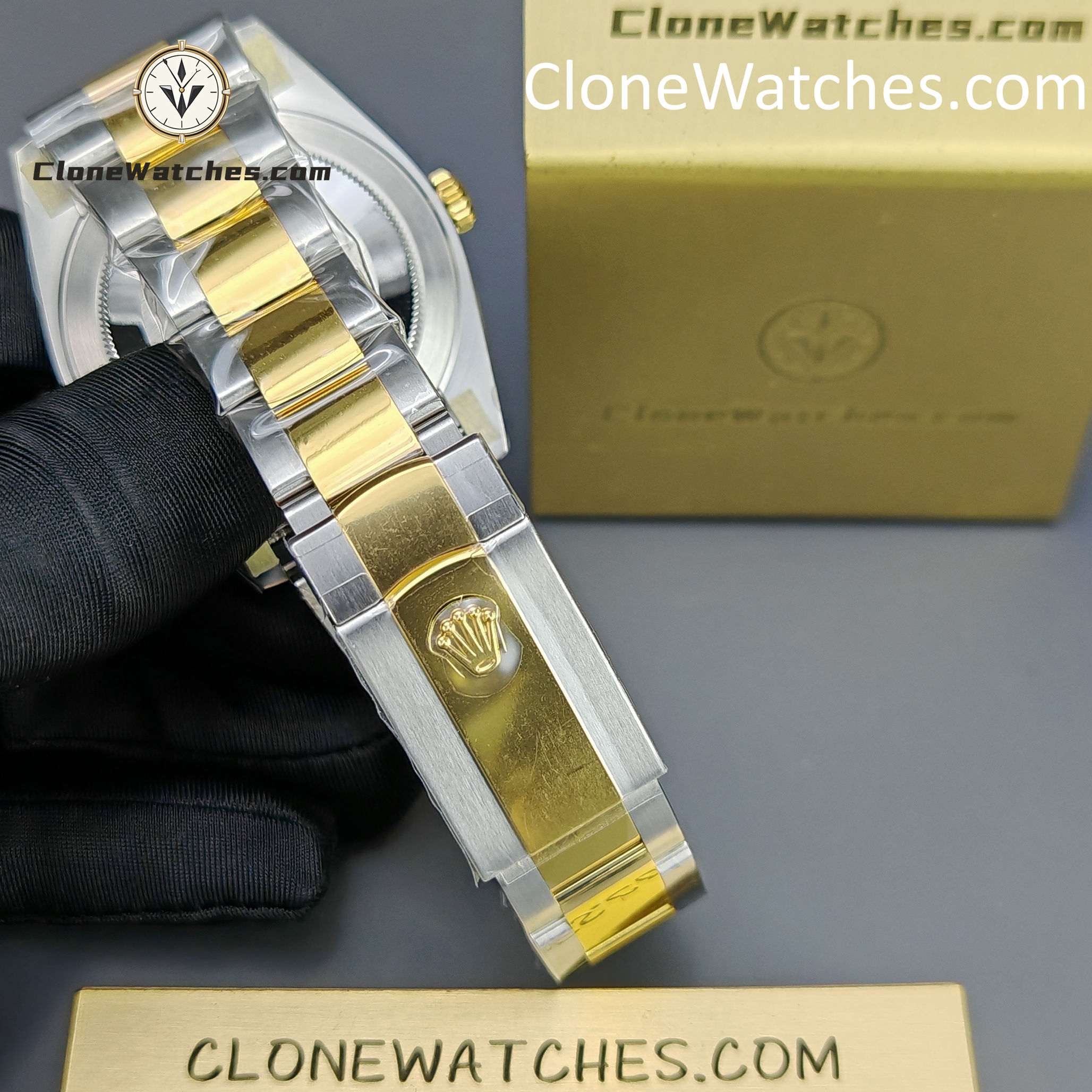 Rolex Super Clone Watches 1:1 DateJust Gold Dial m126333-0009 Oyster 41MM 3235 Movement