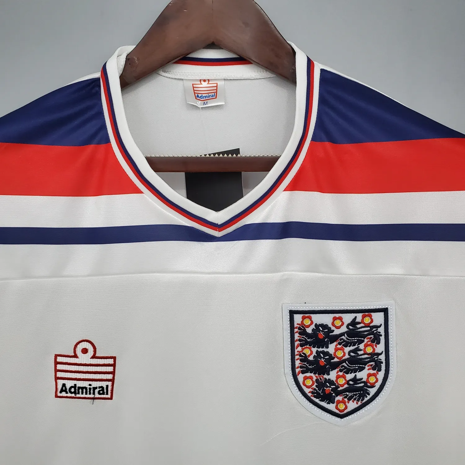 1982 England home white retro jersey