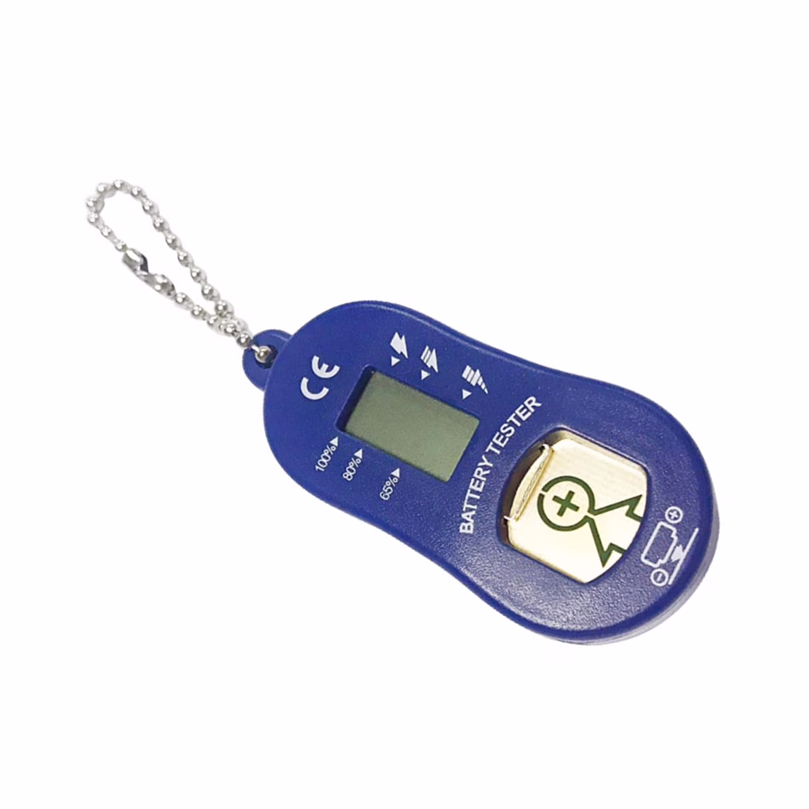 Hearing Aid Battery Checker, Blue, 2.8x1.2x6.3cm, , Built-in Storage Compartment, Accurate Measurement, Suitable for 10/13/312/675 Batteries, Portable and Easy to Use.