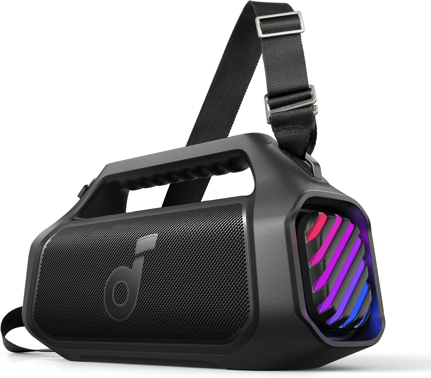 Enceinte Bluetooth 140 W stéréo BassUp 20 h IPX7 lumières RGB