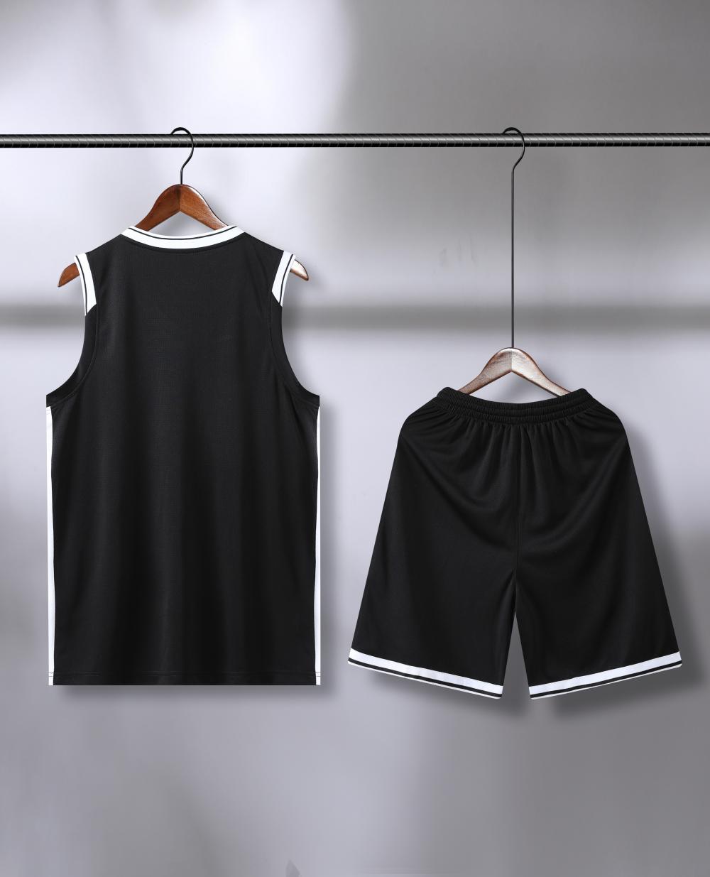 Nets basketball uniform black suit（Customizable name and number）