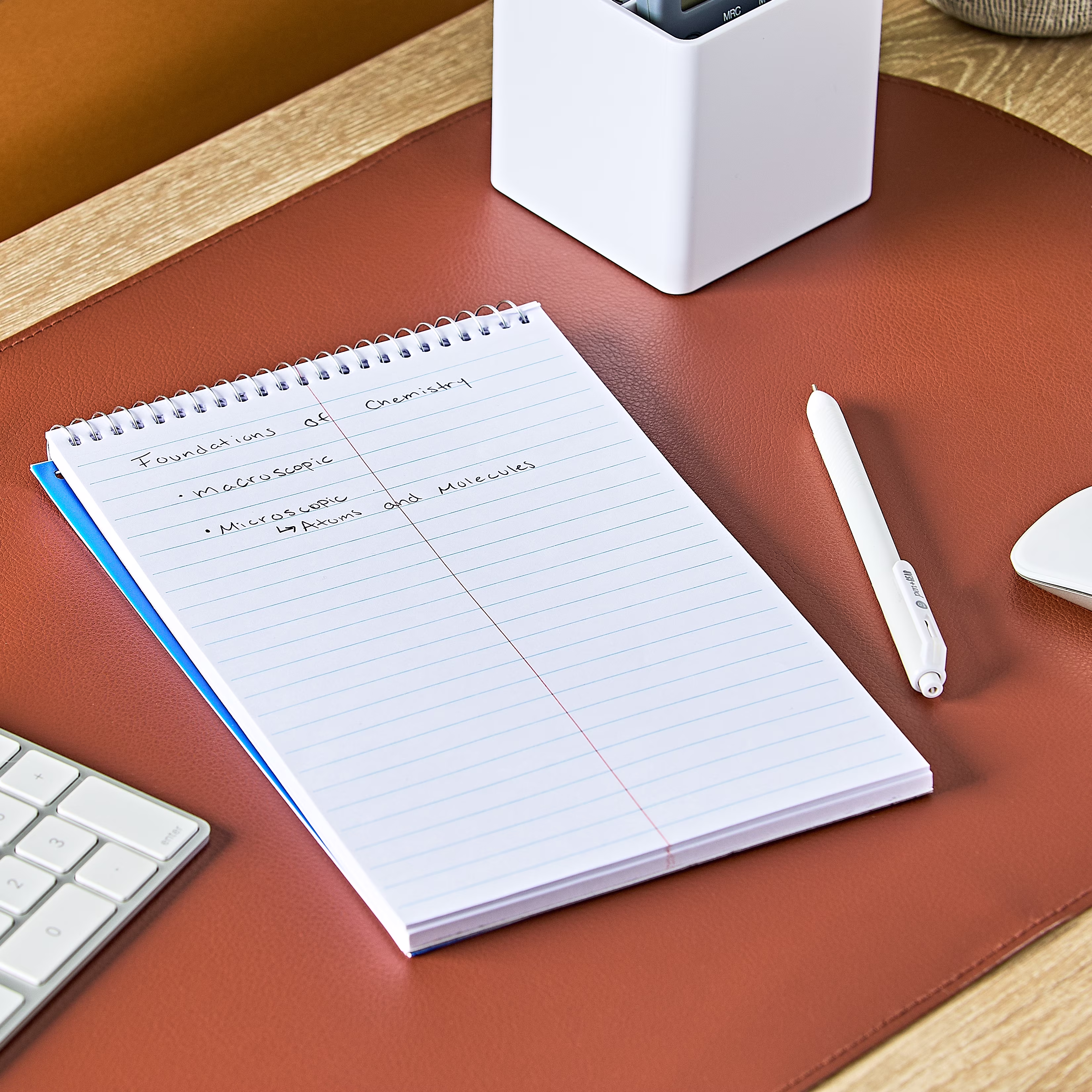 Pen+Gear Gregg Ruled Poly Notebook, Blue, 6
