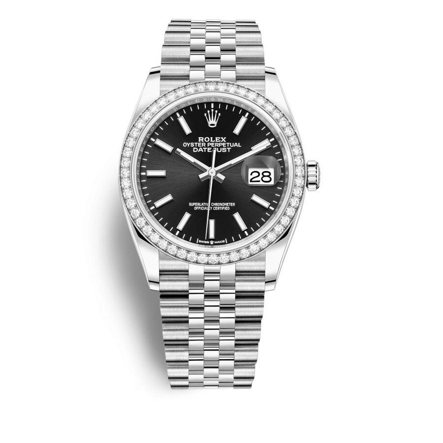 Rolex Datejust 36 Black Dial Automatic Unisex Jubilee Watch 126284BKSJ（Lifetime free warranty+90-days replacement service & Refund!.）