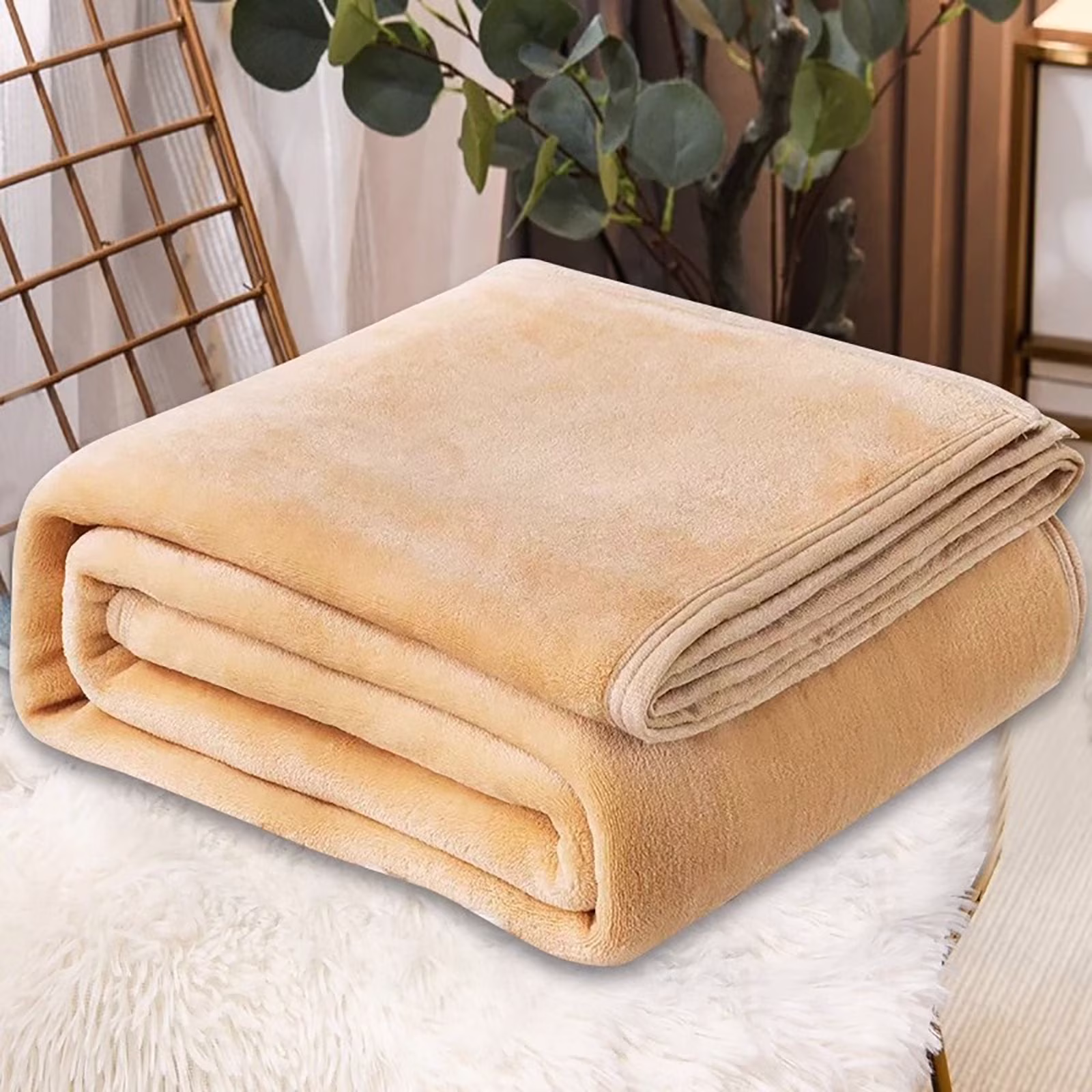 Throw Blanket Qwtwty Super Soft Warm Solid Warm Micro Plush Fleece Blanket Throw Rug Sofa Bedding 70x100cm