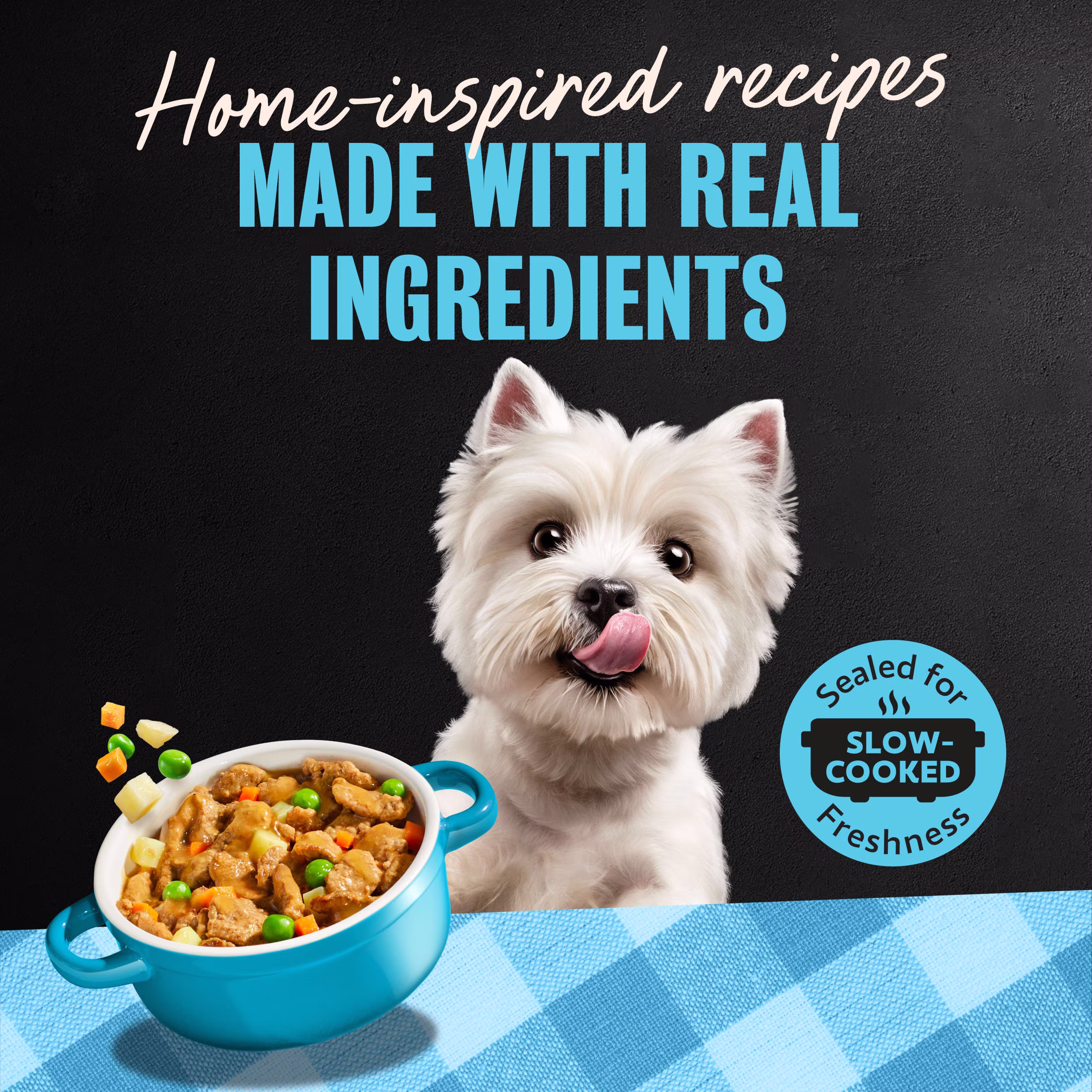 Cesar Home Delights Adult Wet Dog Food, Slow Cooked Chicken & Vegetables Dinner in Sauce