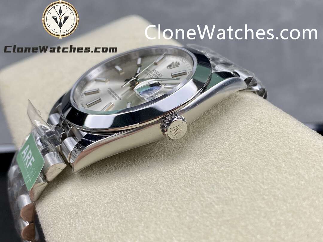 Rolex Super Clone Watches 1:1 DateJust Silver Dial m126300-0004 Jubilee 41MM 3235 Movement
