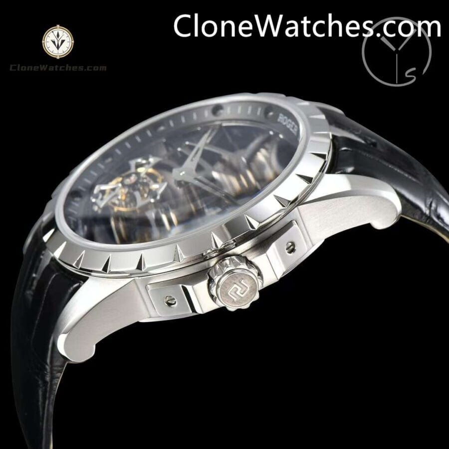 Roger Dubuis Super Clone Watches 1:1 Excalibur Skeleton Double Flying Tourbillon RDDBEX0396 45MM