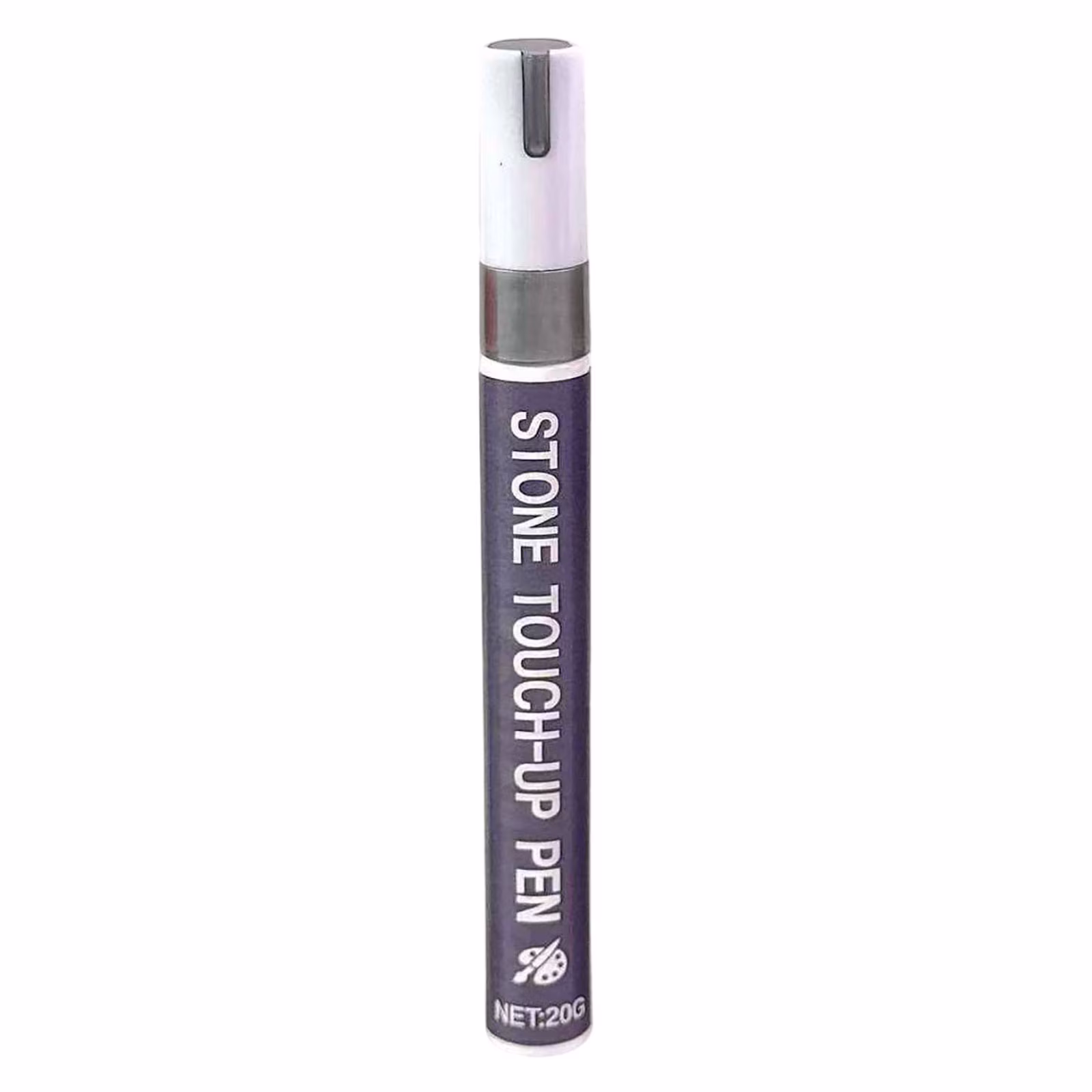 Restoration Marker Pen For Stone Inscription Lettering, High Coverage Gravestone Touch Up Pen For Memorials, Outdoor Weatherproof Paint Pen For Headstone Repair, Gray