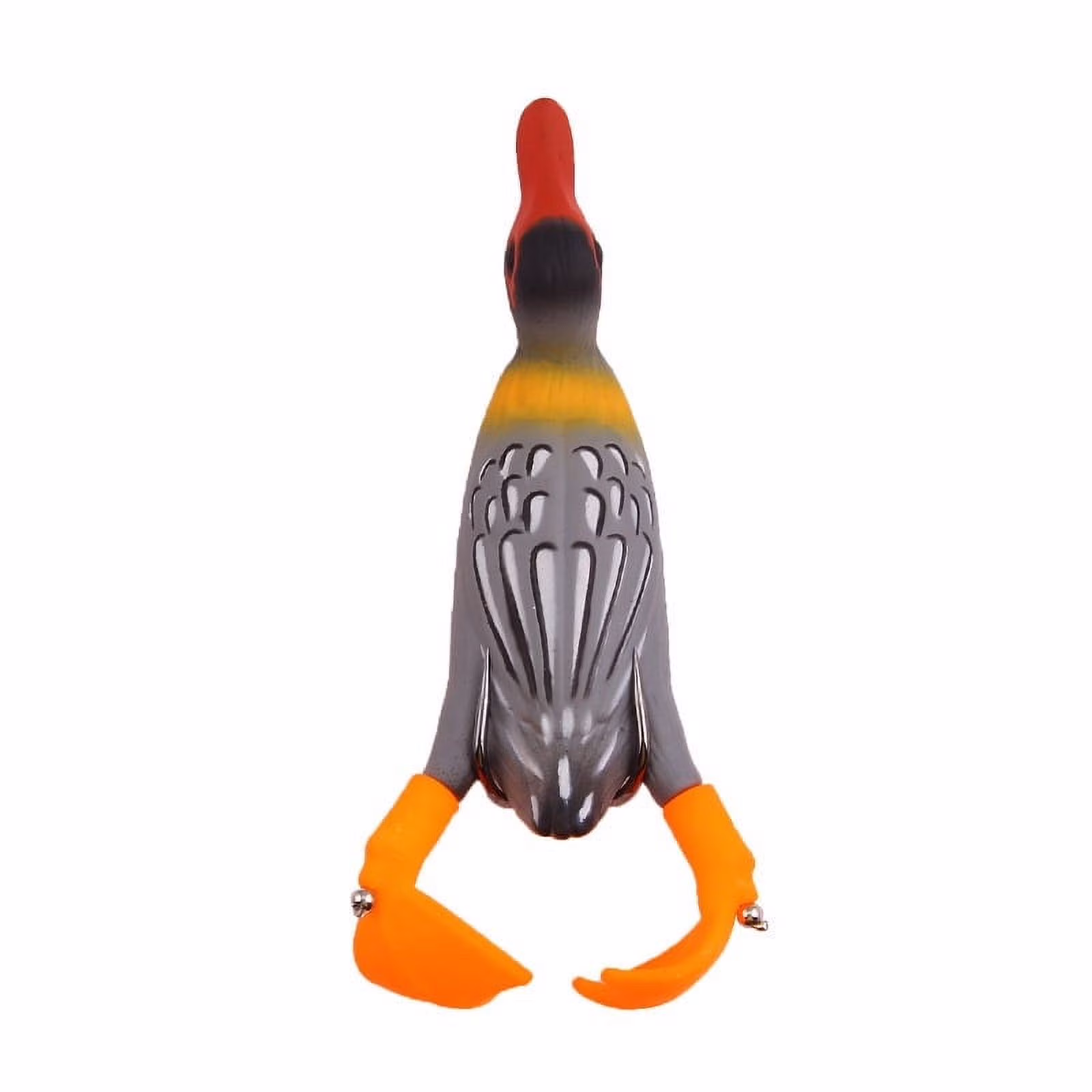 Momihoom Duck Lure Soft Bait Silicone Fishing Lures Hooks, Realistic Double Propeller Floating Duckling Swimming Lures for Freshwater Saltwater Fishing Lures Kit