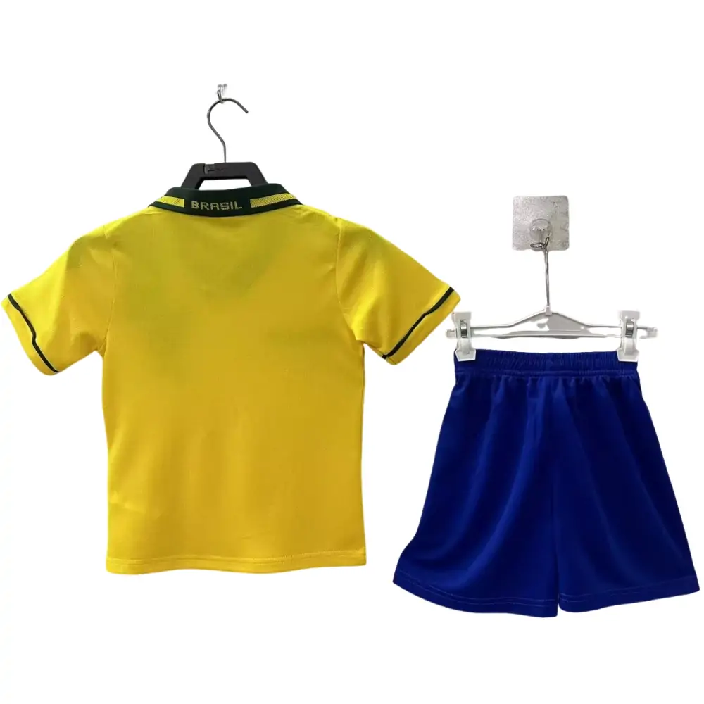1994 Retro Brazil Home Kids Jersey - Fans Edition