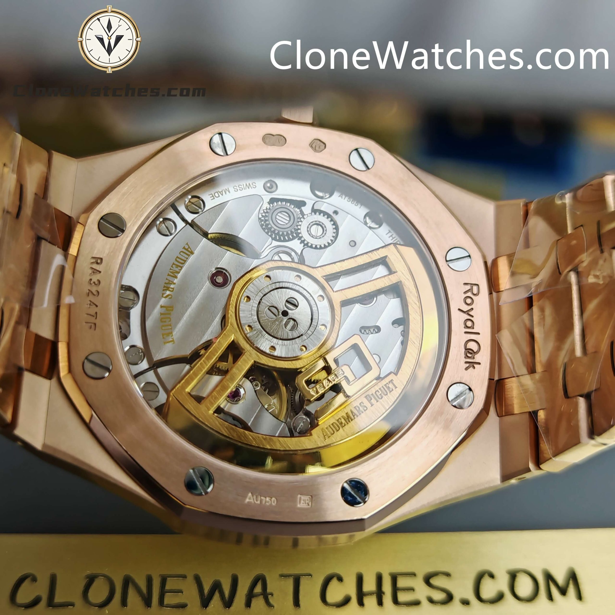 Audemars Piguet Super Clone Watches 1:1 Royal Oak 15510 Rose Gold Blue Dial 41MM