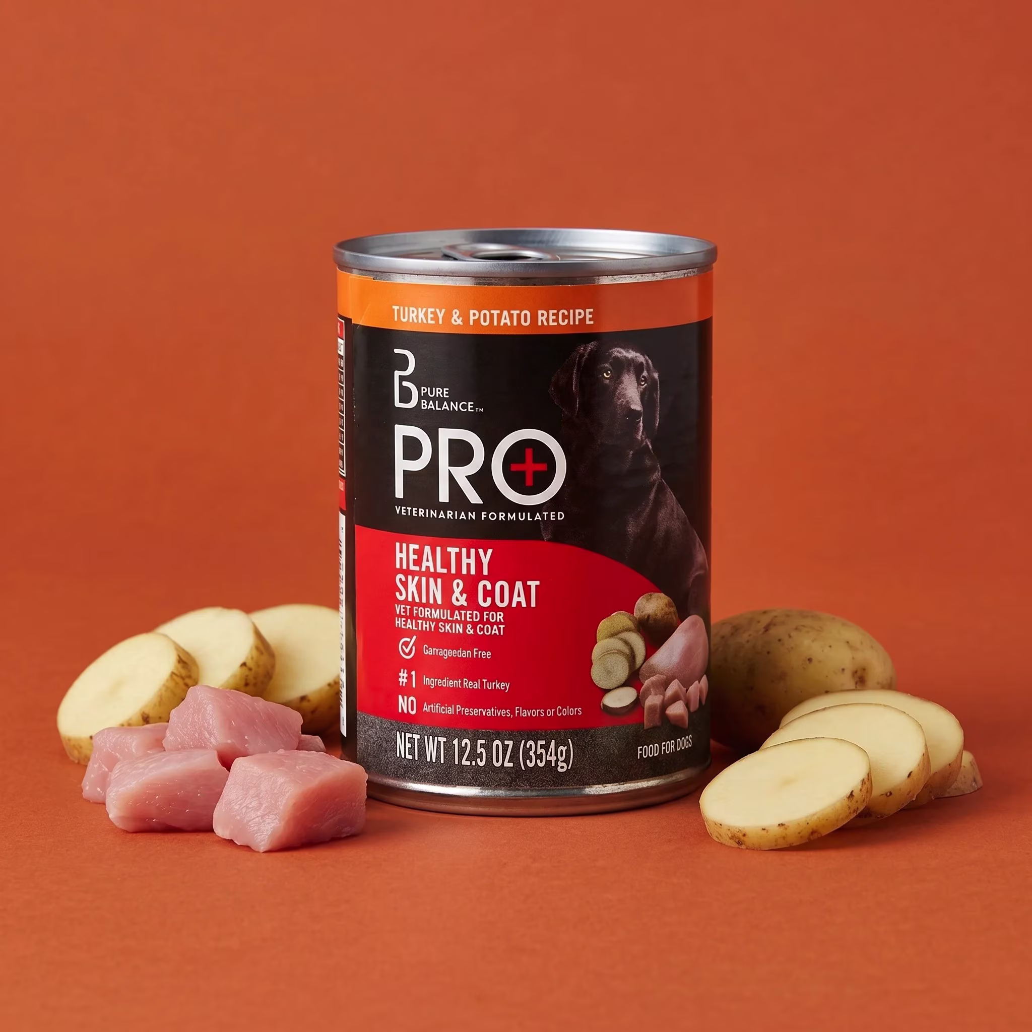 Pure Balance Pro+ Turkey & Potato Recipe Wet Dog Food, 12.5 oz Can