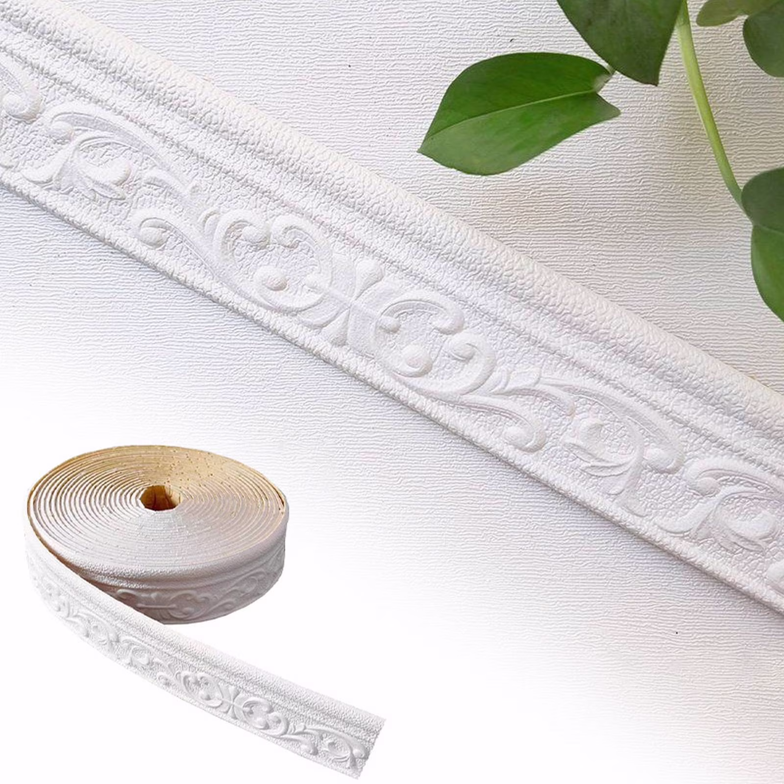 Wallpaper Peel And Stick,Crown Molding Peel And Stick,Crown Molding,Peel And Stick Molding Trim For Walls,3d Sticky Decorative Wall Lines Wallpaper Border For Mirror Border Wall Decor,90"X 3"