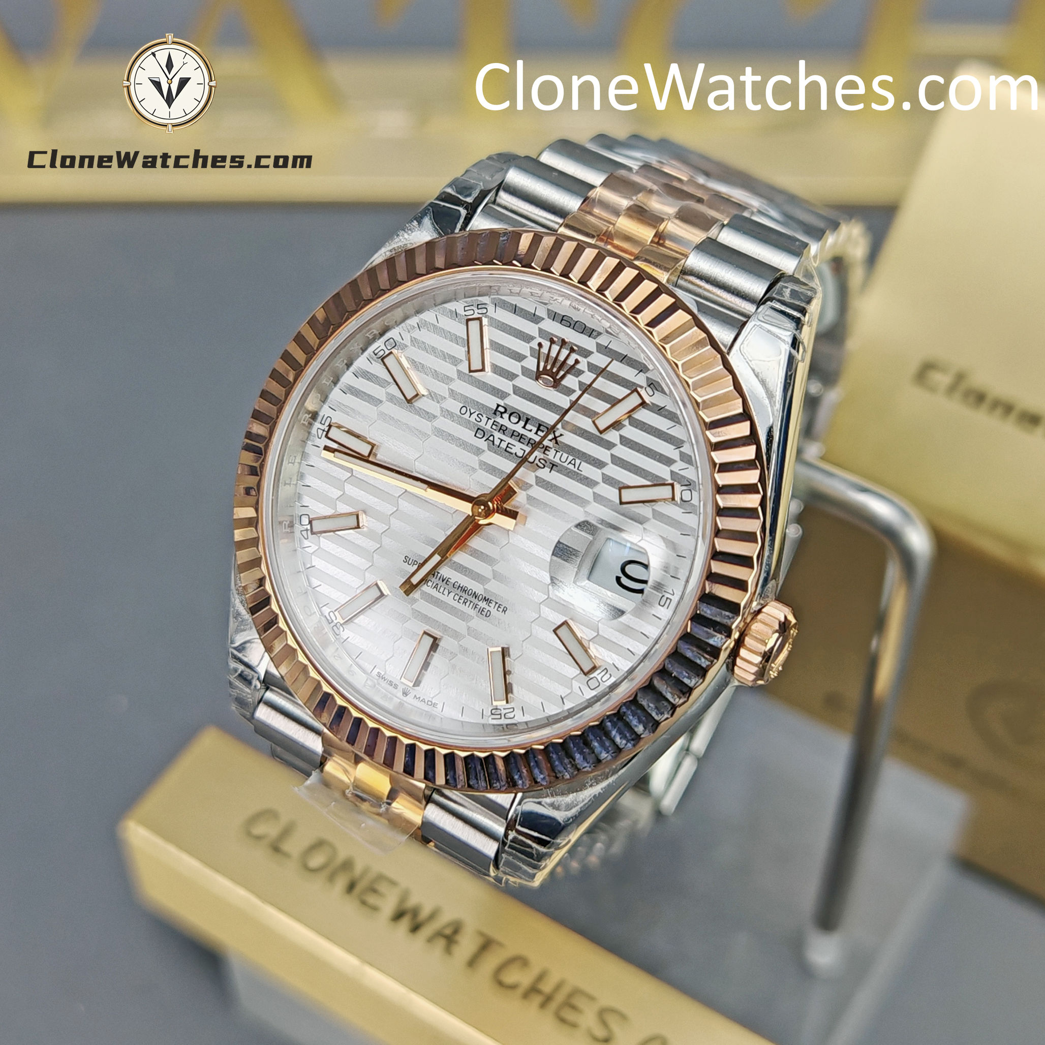 Rolex Super Clone Watches 1:1 DateJust Silver Dial m126331-0018 Jubilee 41MM 3235 Movement