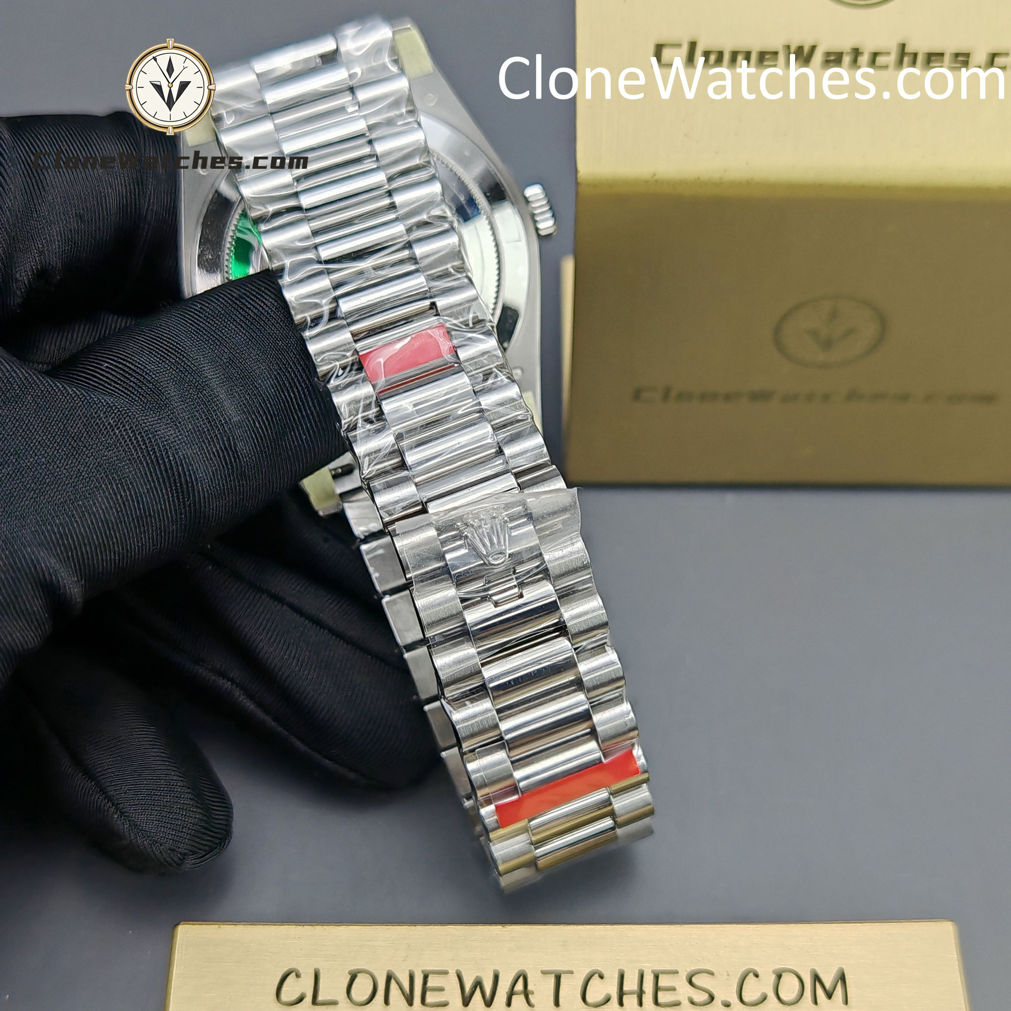 Rolex Super Clone Watches 1:1 Day Date White Roman Dial 40mm m228239-0046 VSF Version 3255 Movement