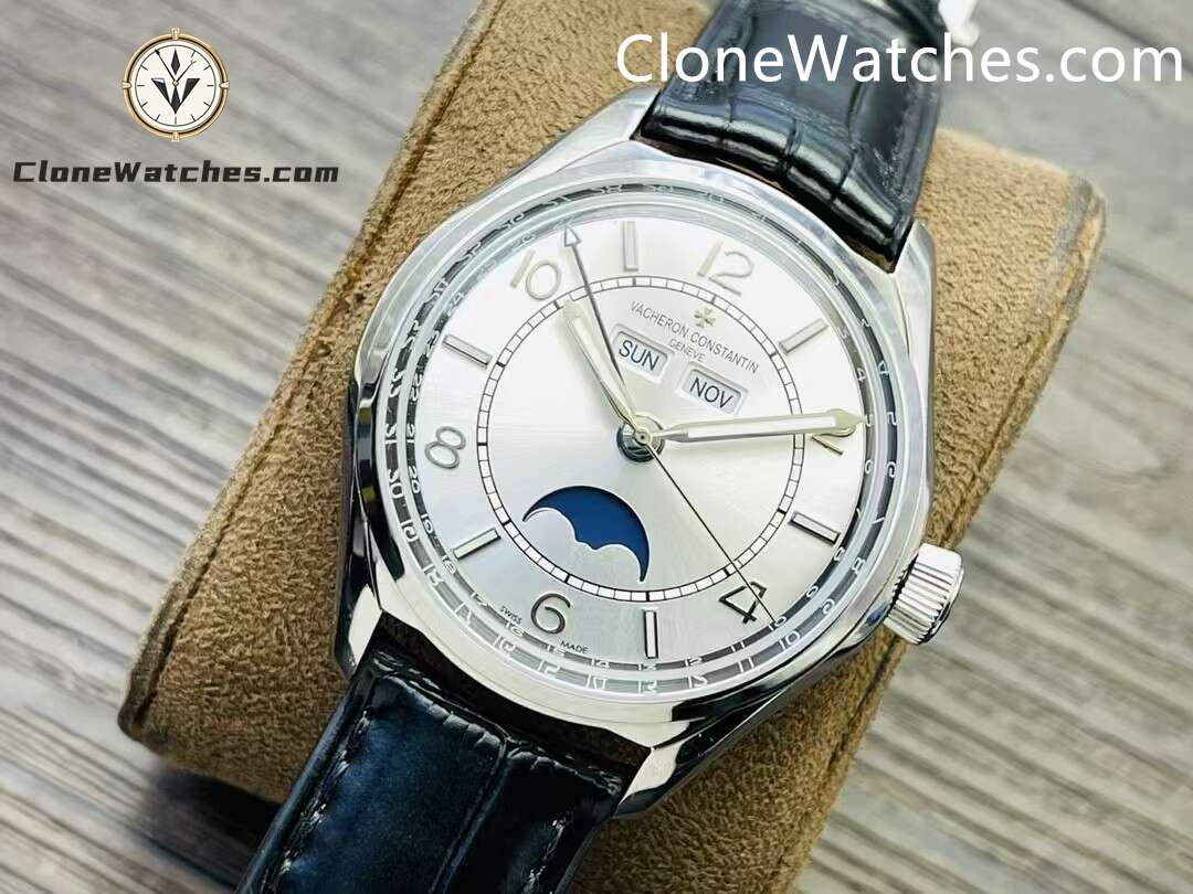 Vacheron Constantin Super Clone Watches 1:1 Fiftysix 4000E/000A-B439 Grey White Dial