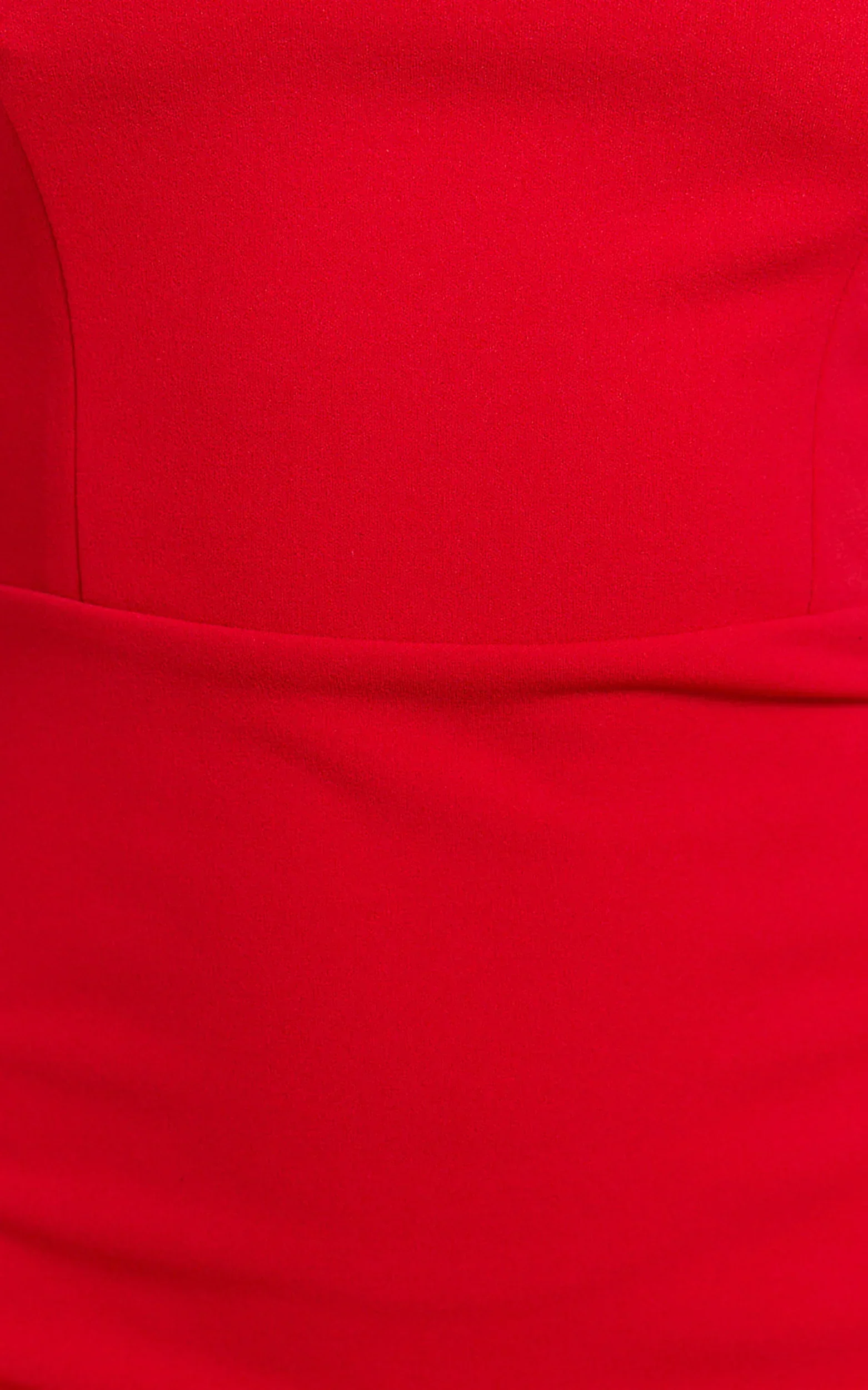 Salome Midi Dress - Halter Neck Column Dress in Red