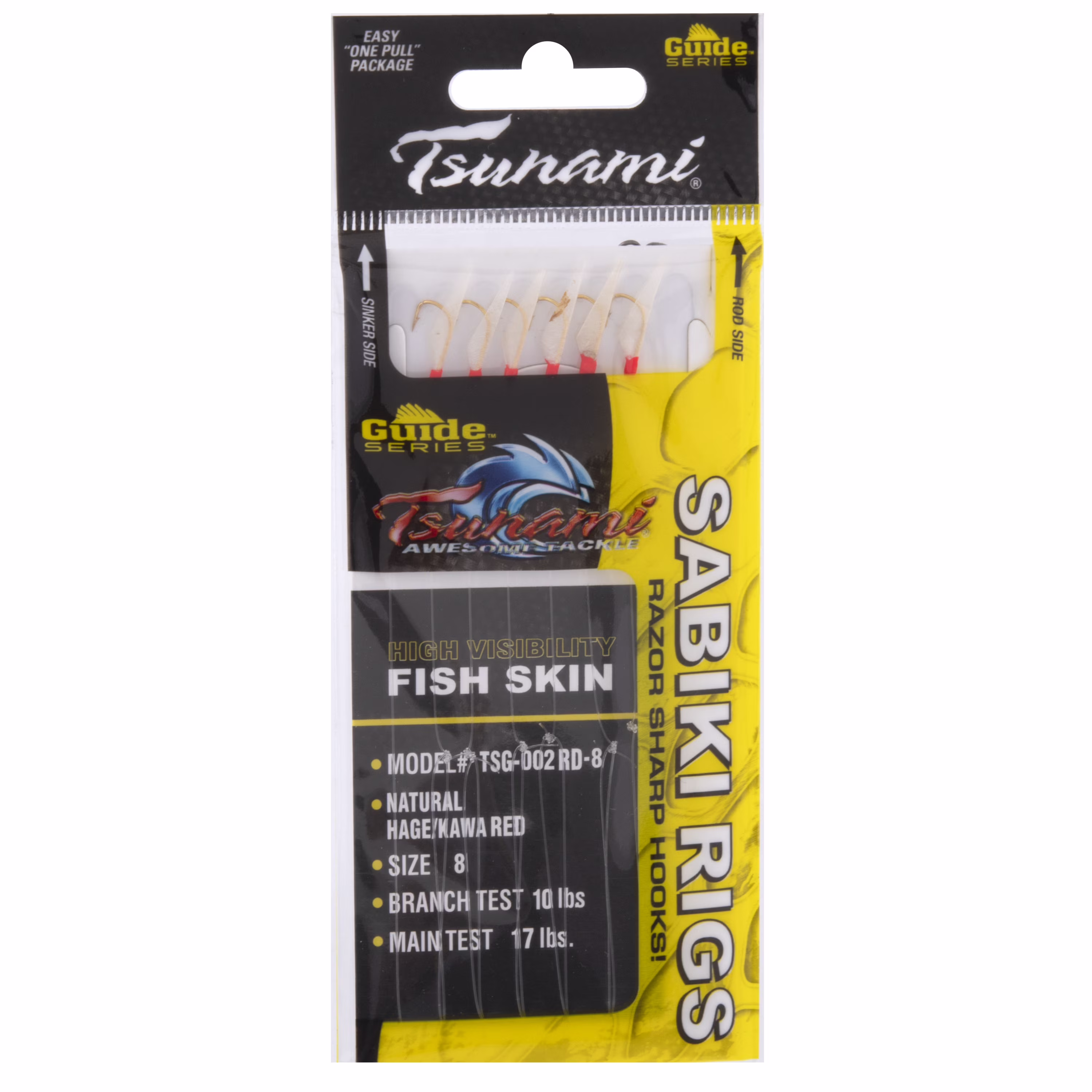 (2 pack) Tsunami Sabiki Rig Kawa Red Size 8 Hook
