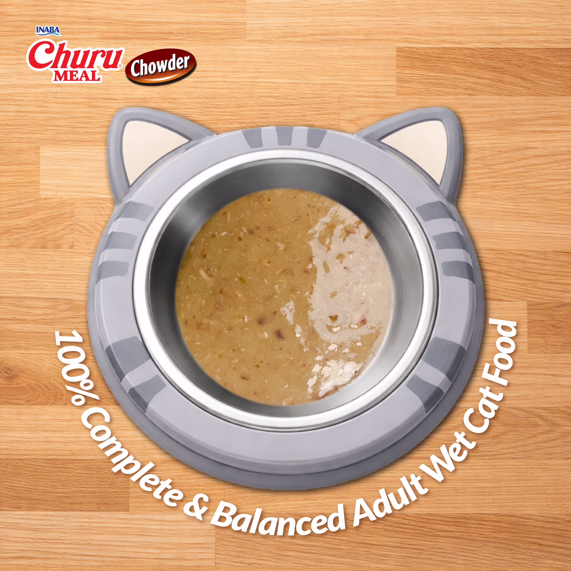 INABA Churu Meal Chowder Adult Wet Cat Food, 2.29 oz cup, 1-count, Tuna Recipe
