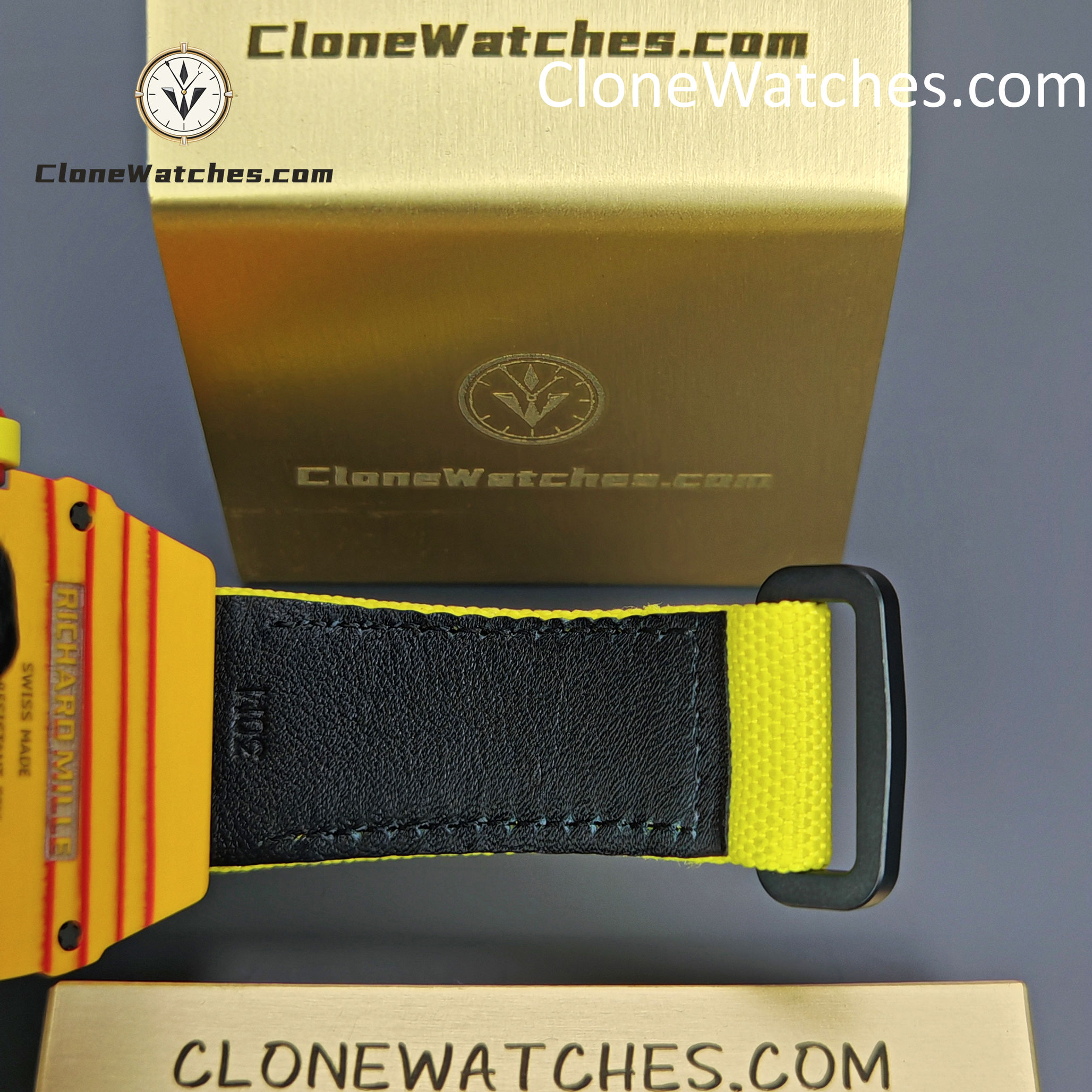 Richard Mille Super Clone Watches 1:1 RM 027 – 03 Tourbillon Rafael Nadal Yellow Strap